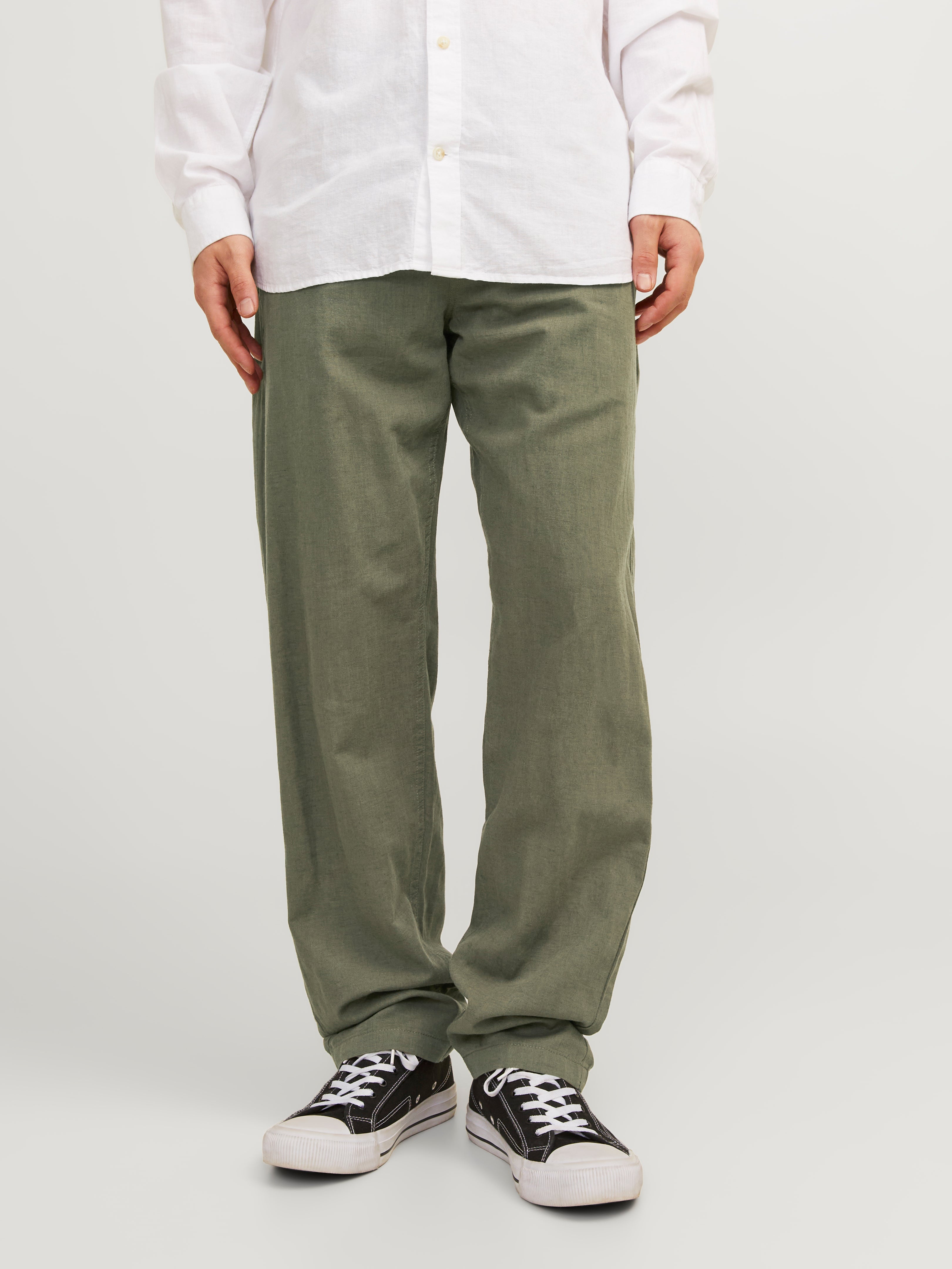 Relaxed Fit Chino Linen Pants | Jack & Jones