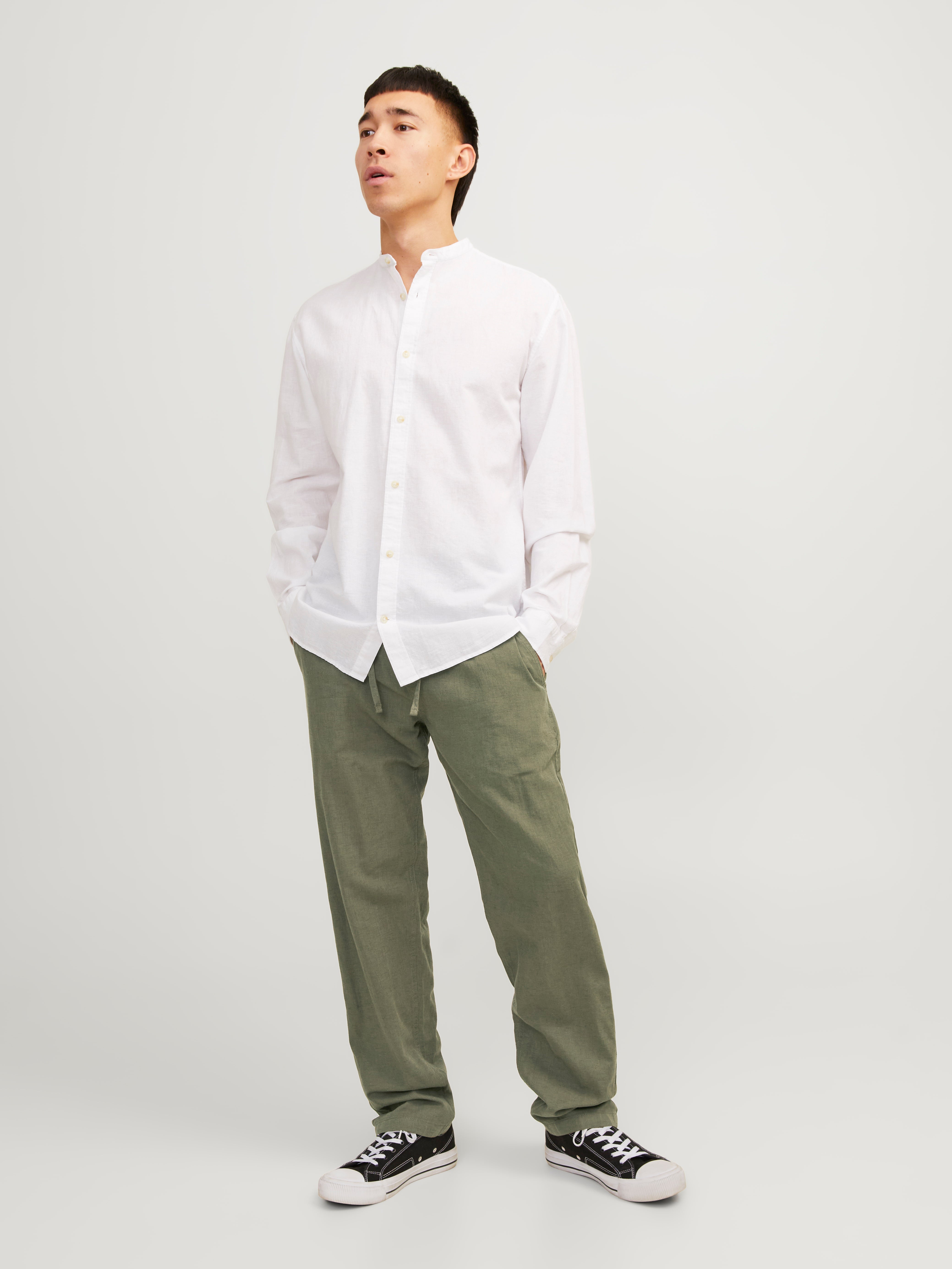 Relaxed Fit Chino Linen Pants | Jack & Jones