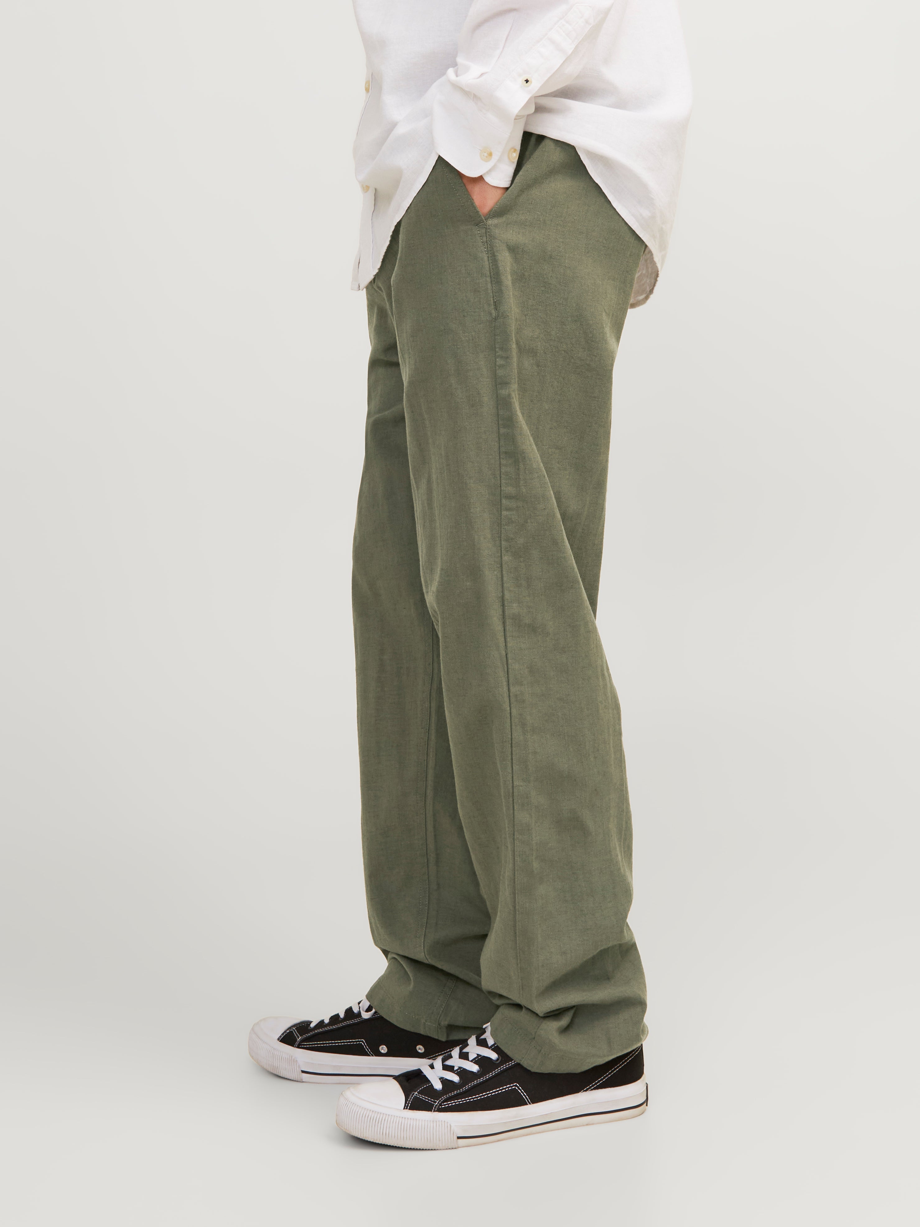 Relaxed Fit Chino Linen Pants | Jack & Jones