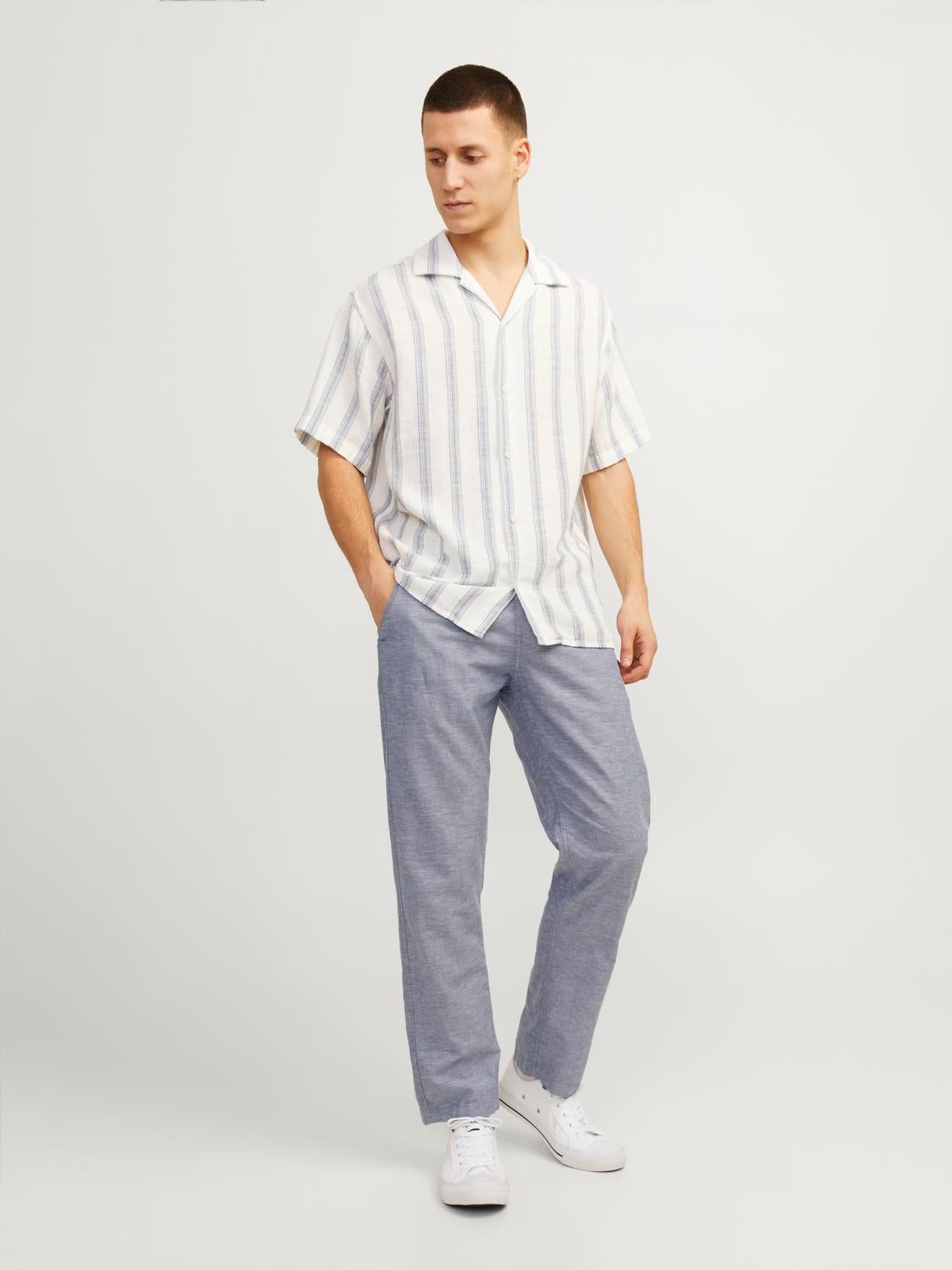 Relaxed Fit Chino Linen Pants | Jack & Jones