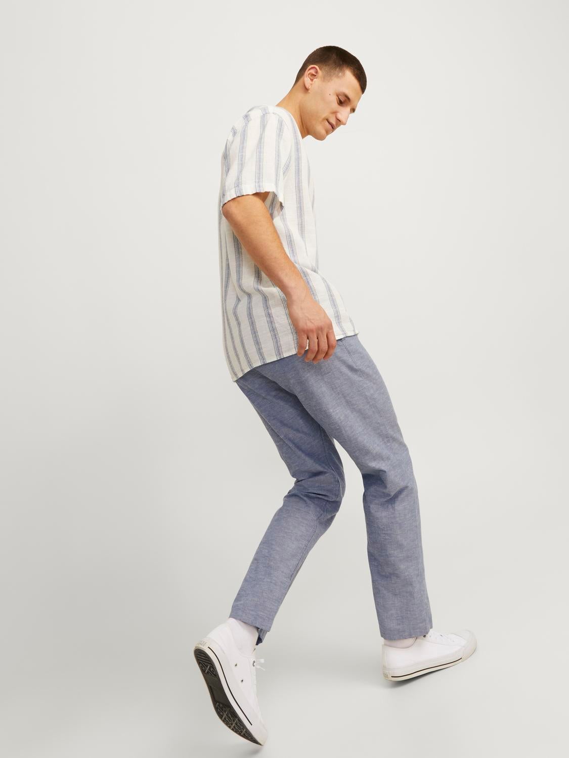 Relaxed Fit Chino Linen Pants | Jack & Jones