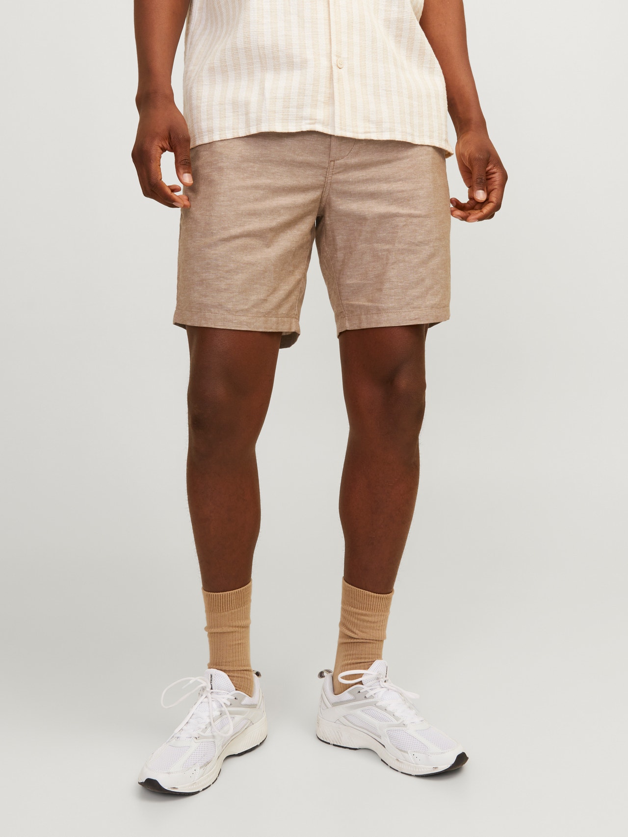 Jack & Jones Tapered Fit Chino shorts -Rubber - 12248627