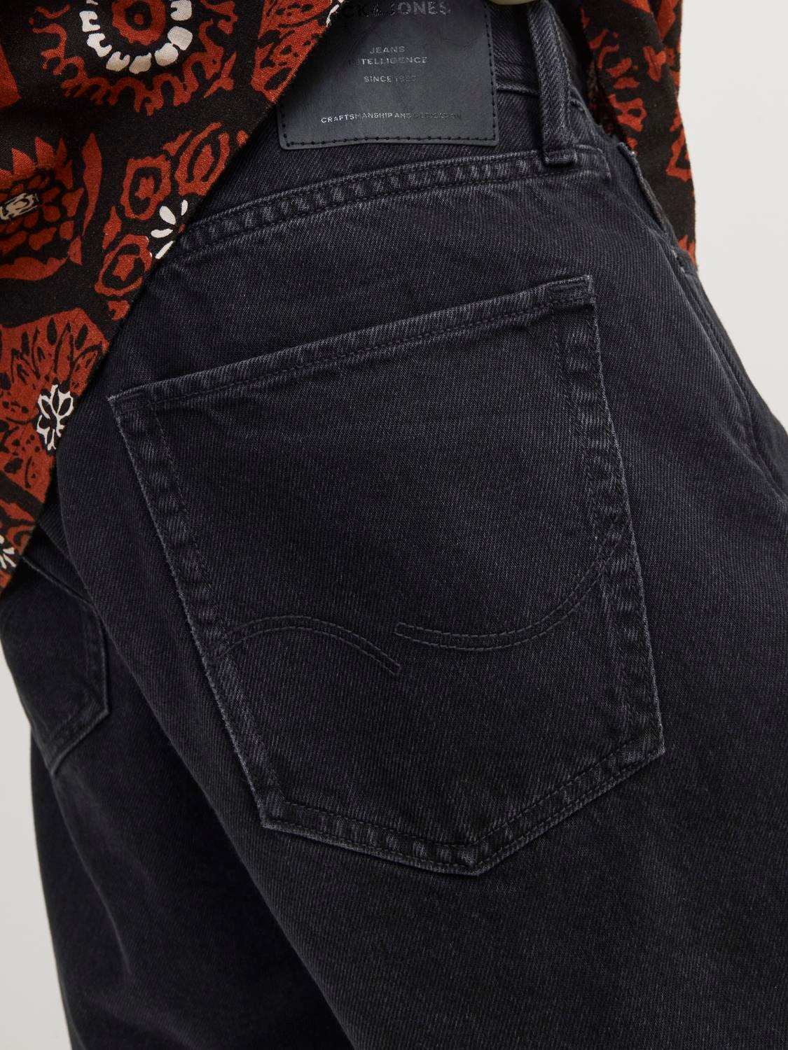 Jack & Jones Loose Fit Shorts -Black Denim - 12249068