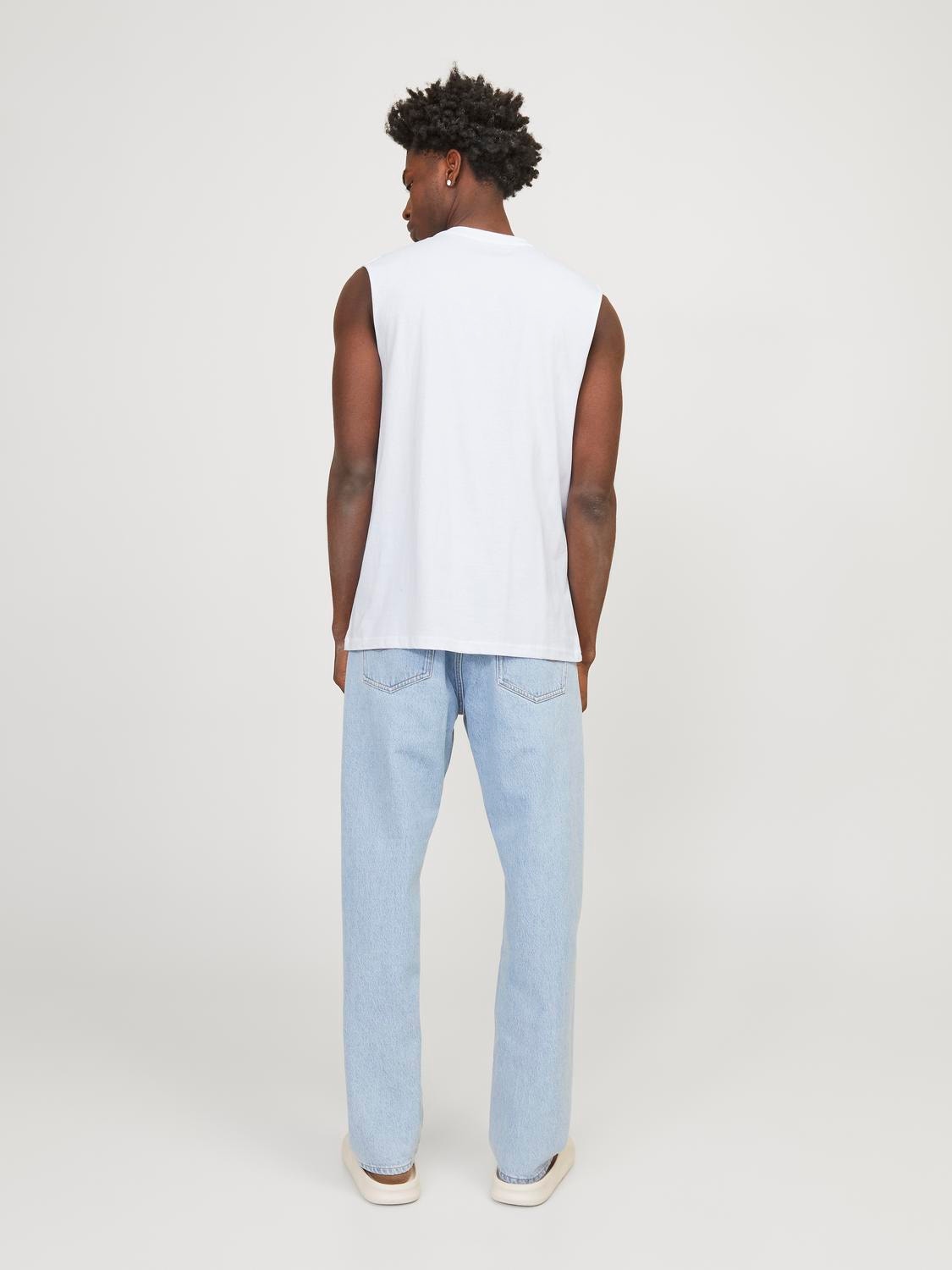 Jack & Jones Camisole Col rond Coupe ample -Bright White - 12250430
