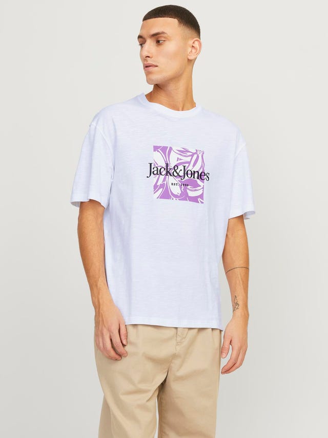 Jack & Jones Relaxed Fit Crew neck T-Shirt - 12250436