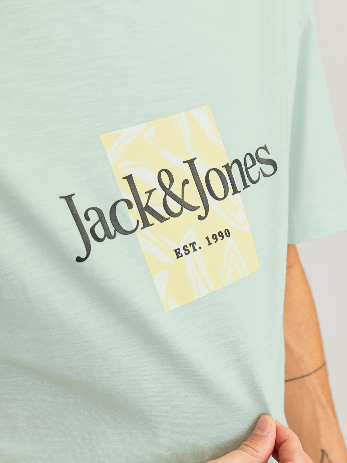 Jack & Jones T-shirt Col rond Coupe décontractée -Skylight - 12250436