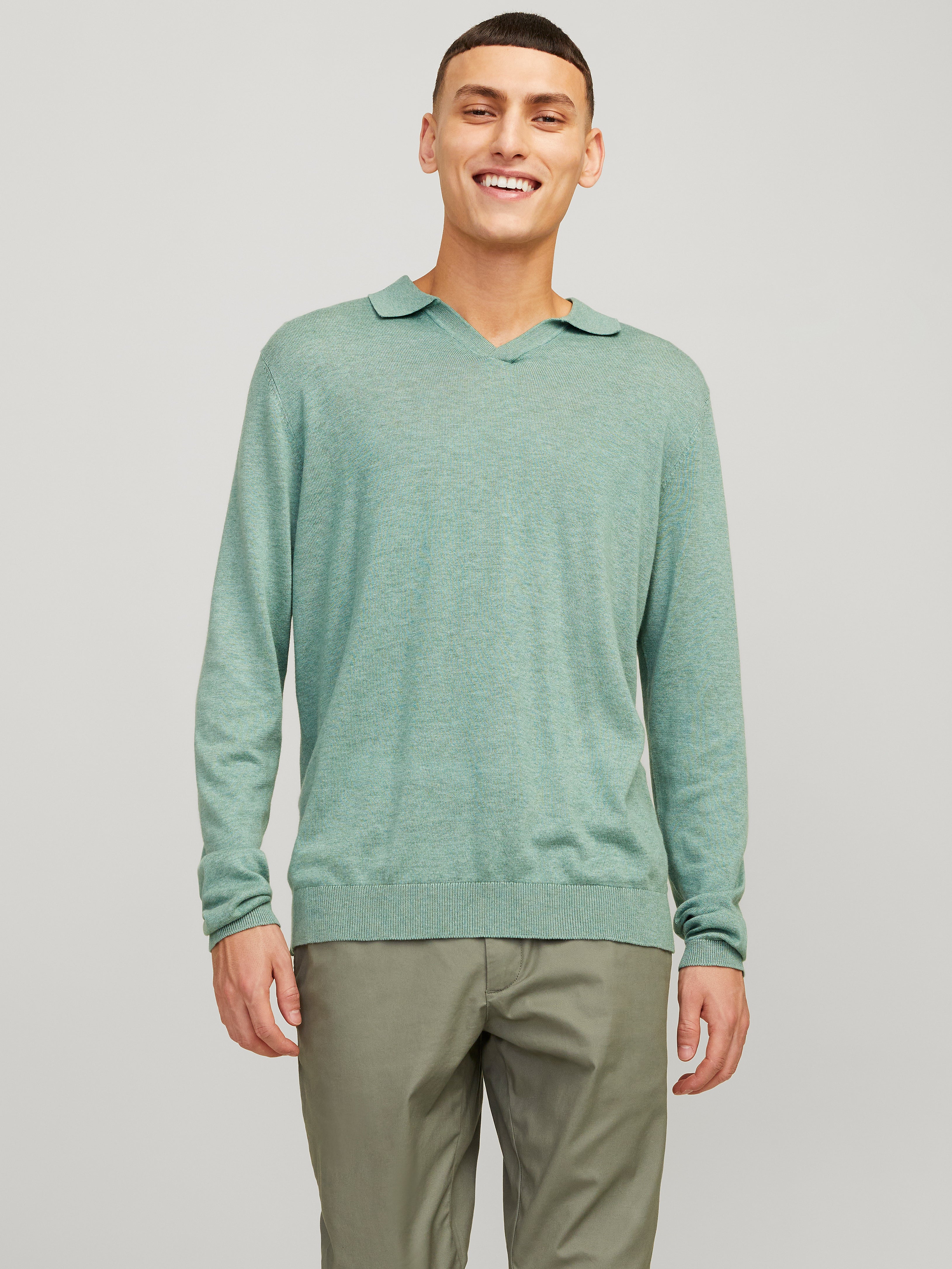 Knit Fit Split neck Sweater | Jack & Jones®