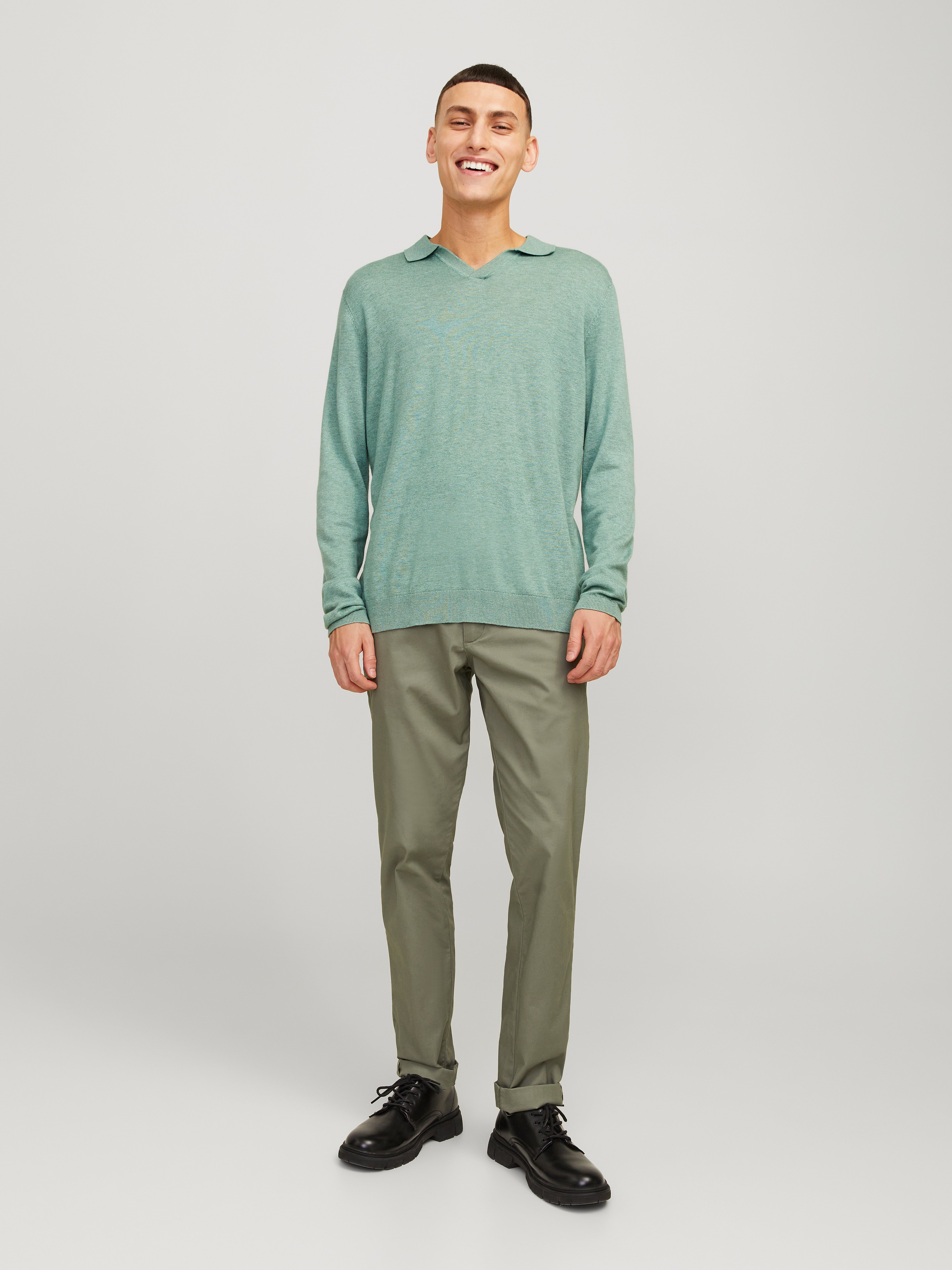 Knit Fit Split neck Sweater | Jack & Jones®