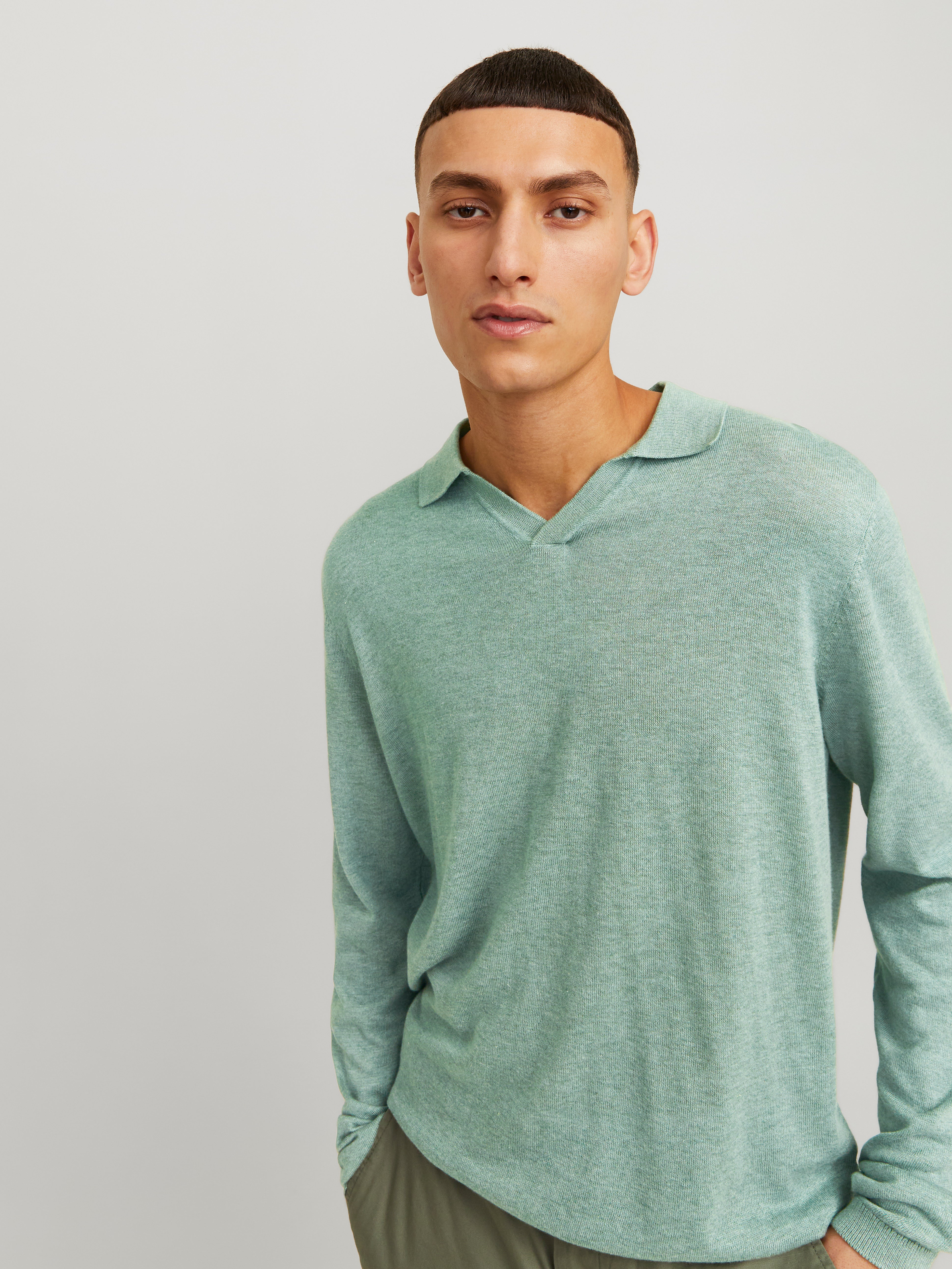 Knit Fit Split neck Sweater | Jack & Jones®