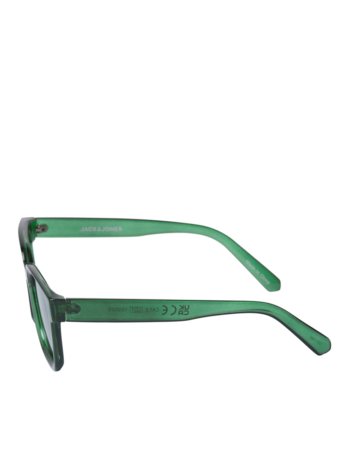 Jack jones Plastic Rectangular Sunglasses Green One Size