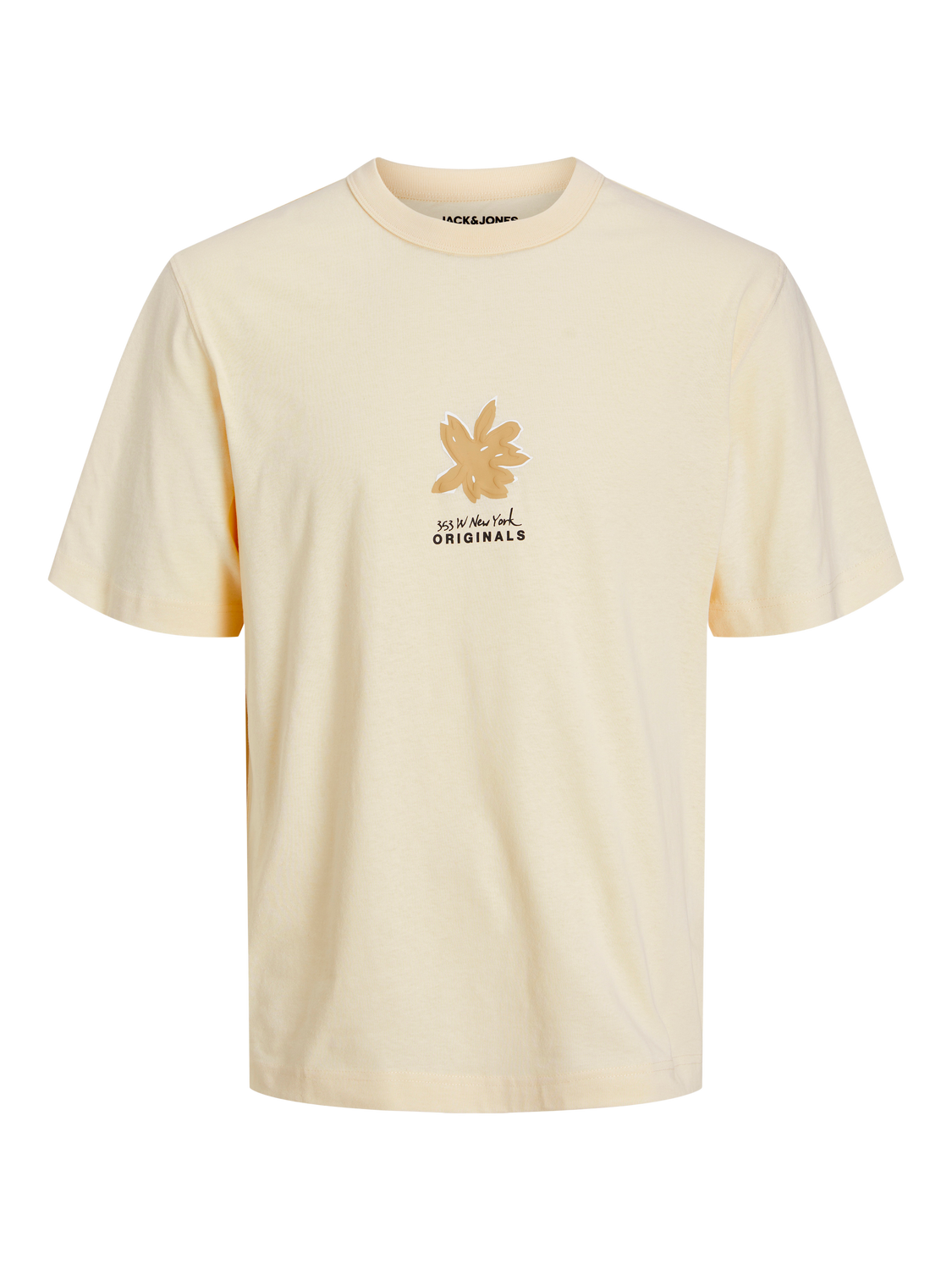 Jack & Jones T-shirt Col rond Coupe ample -Buttercream - 12251966
