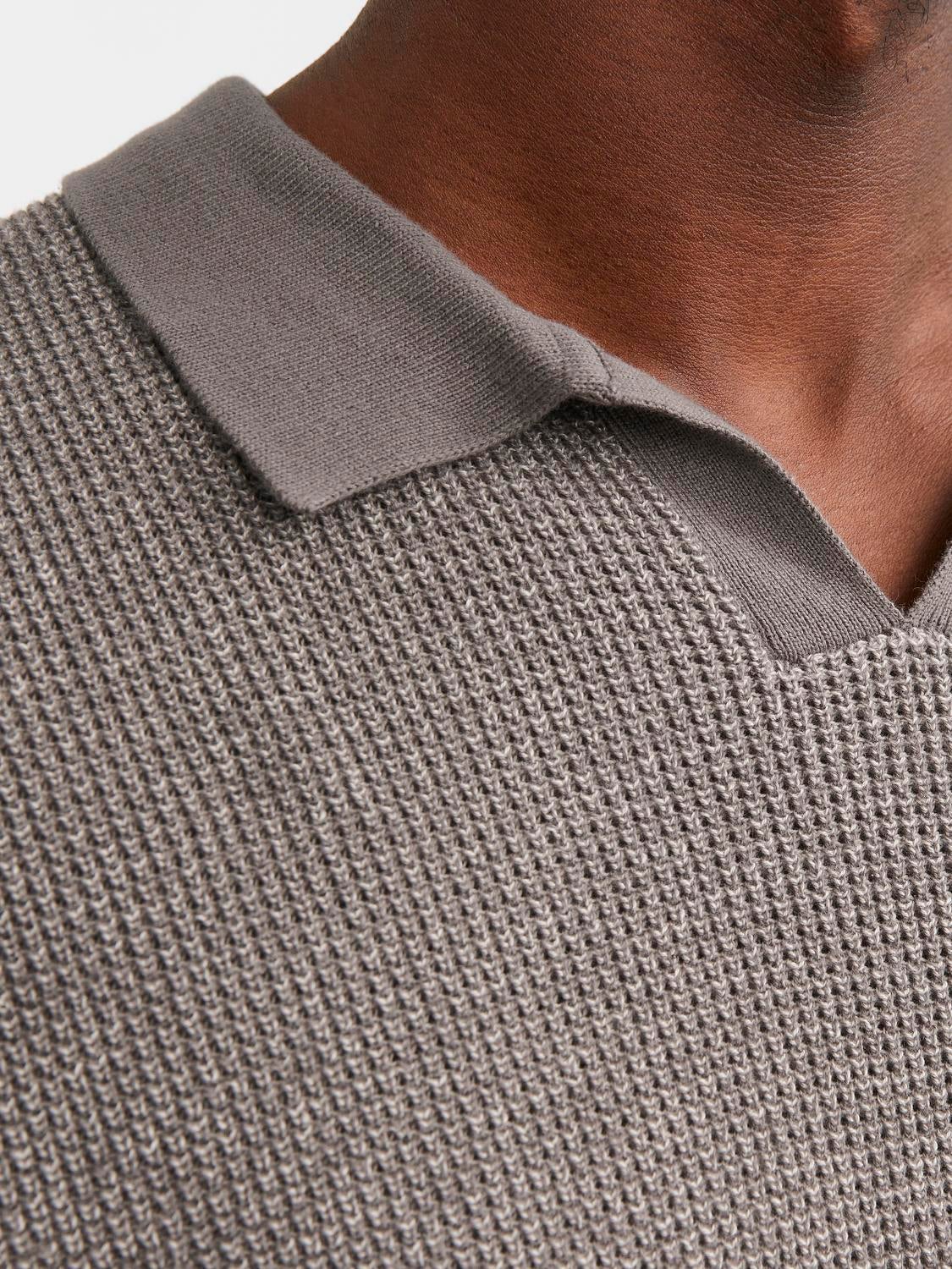 Regular Fit Split neck Sweater | Jack & Jones