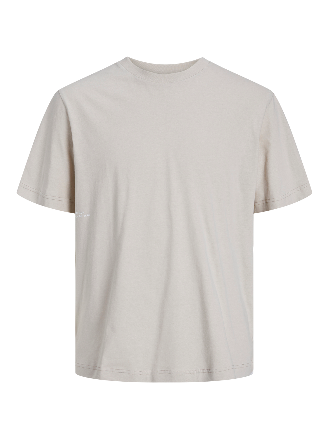 Jack & Jones Wide Fit Round Neck T-Shirt -Moonbeam - 12253363