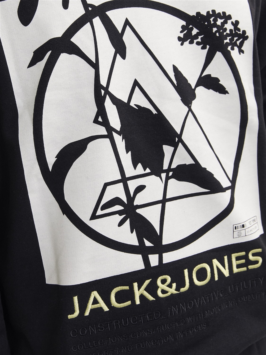 Jack & Jones Wide Fit Crew neck Sweatshirt -Black - 12253369