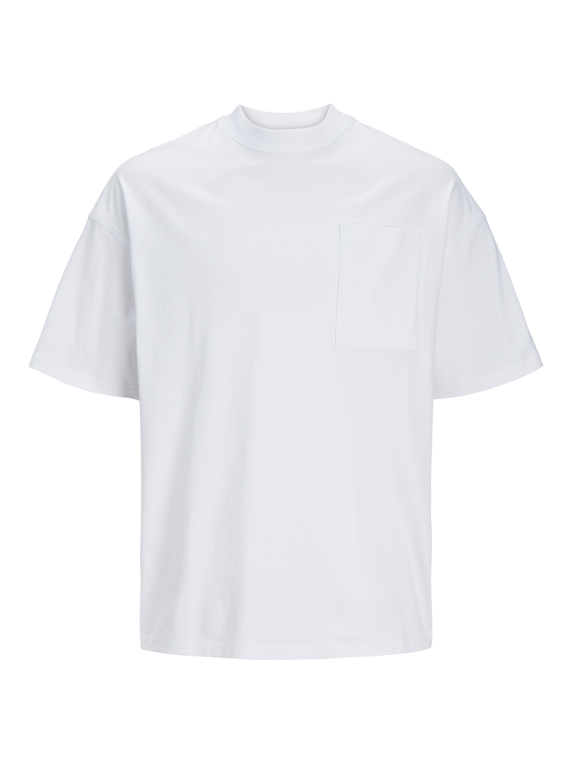 Jack & Jones Oversize Fit Round Neck T-Shirt -White - 12253478