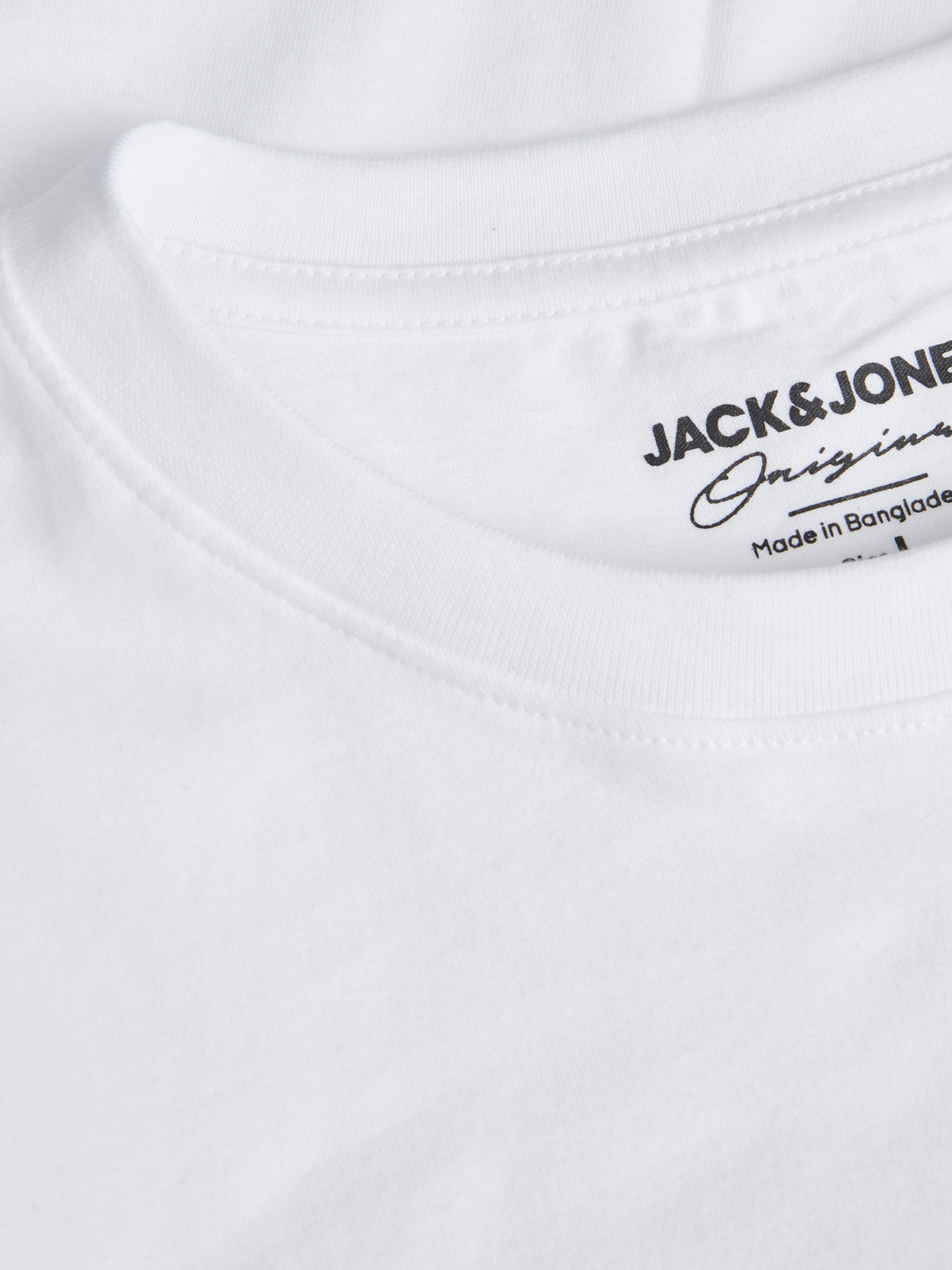 Jack & Jones Standard Fit Crew neck T-Shirt -Bright White - 12253605
