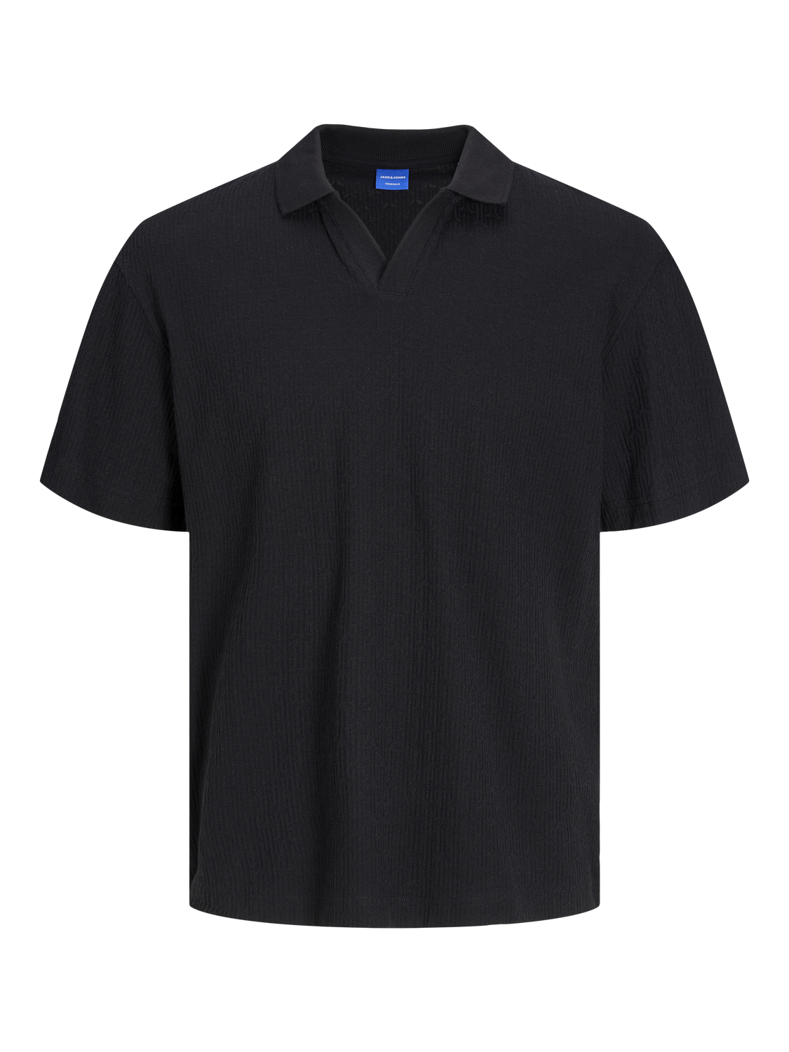 Jack & Jones Relaxed Fit Flat collar Polo -Black - 12253617