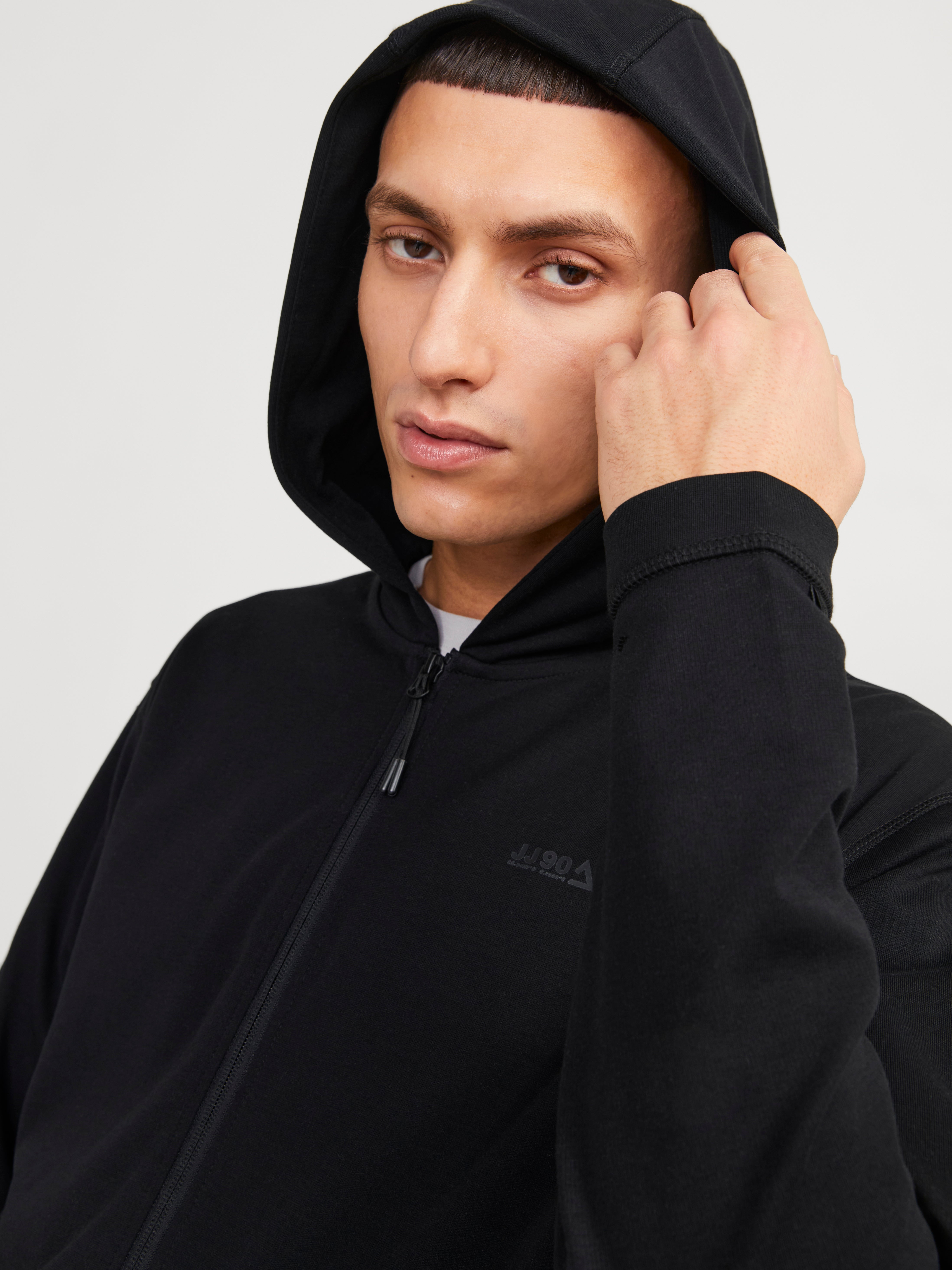 Relaxed Fit Hoodie Black Jack Jones