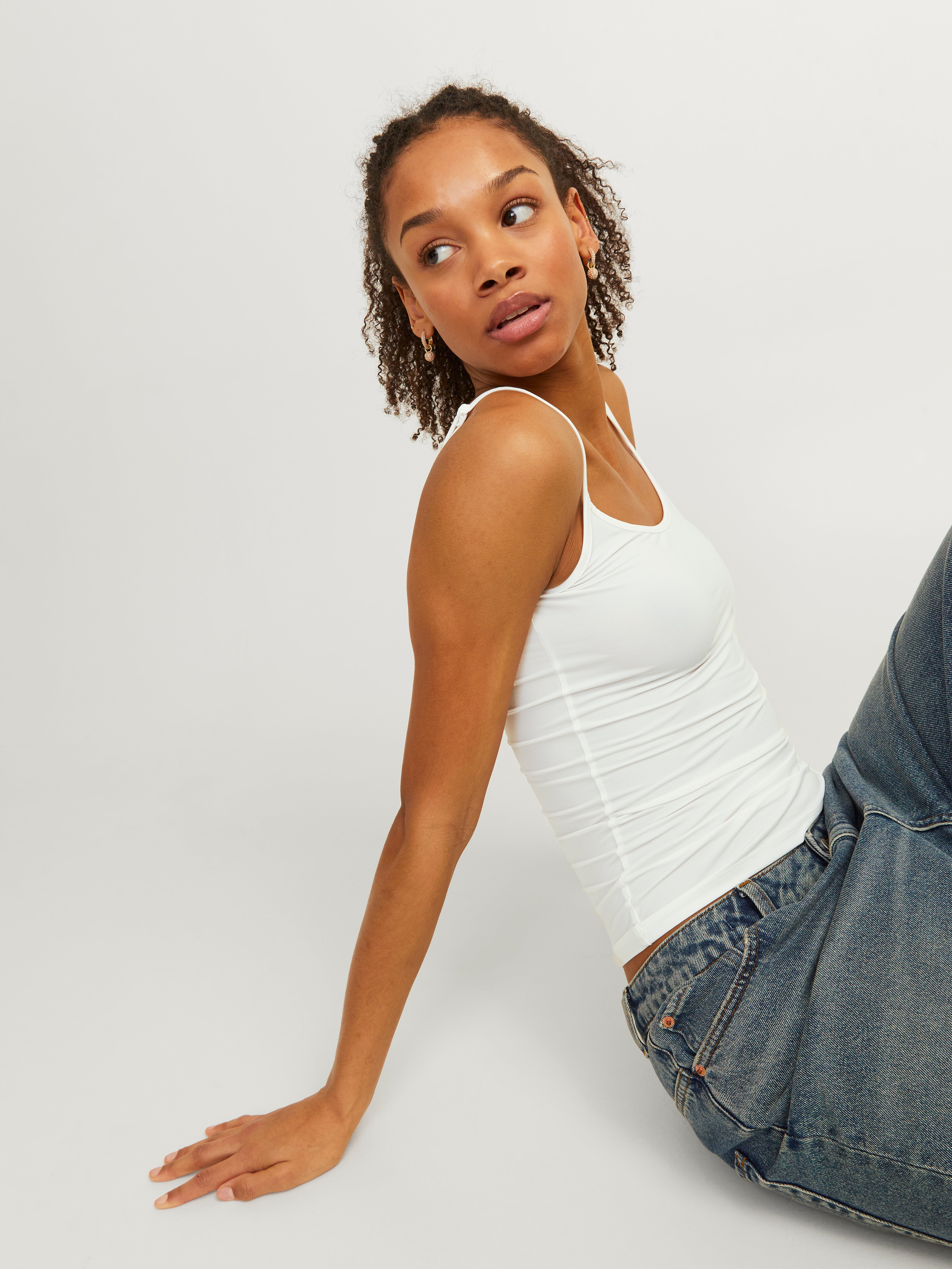 Stretch Fit U-Neck Tank Top | Jack & Jones