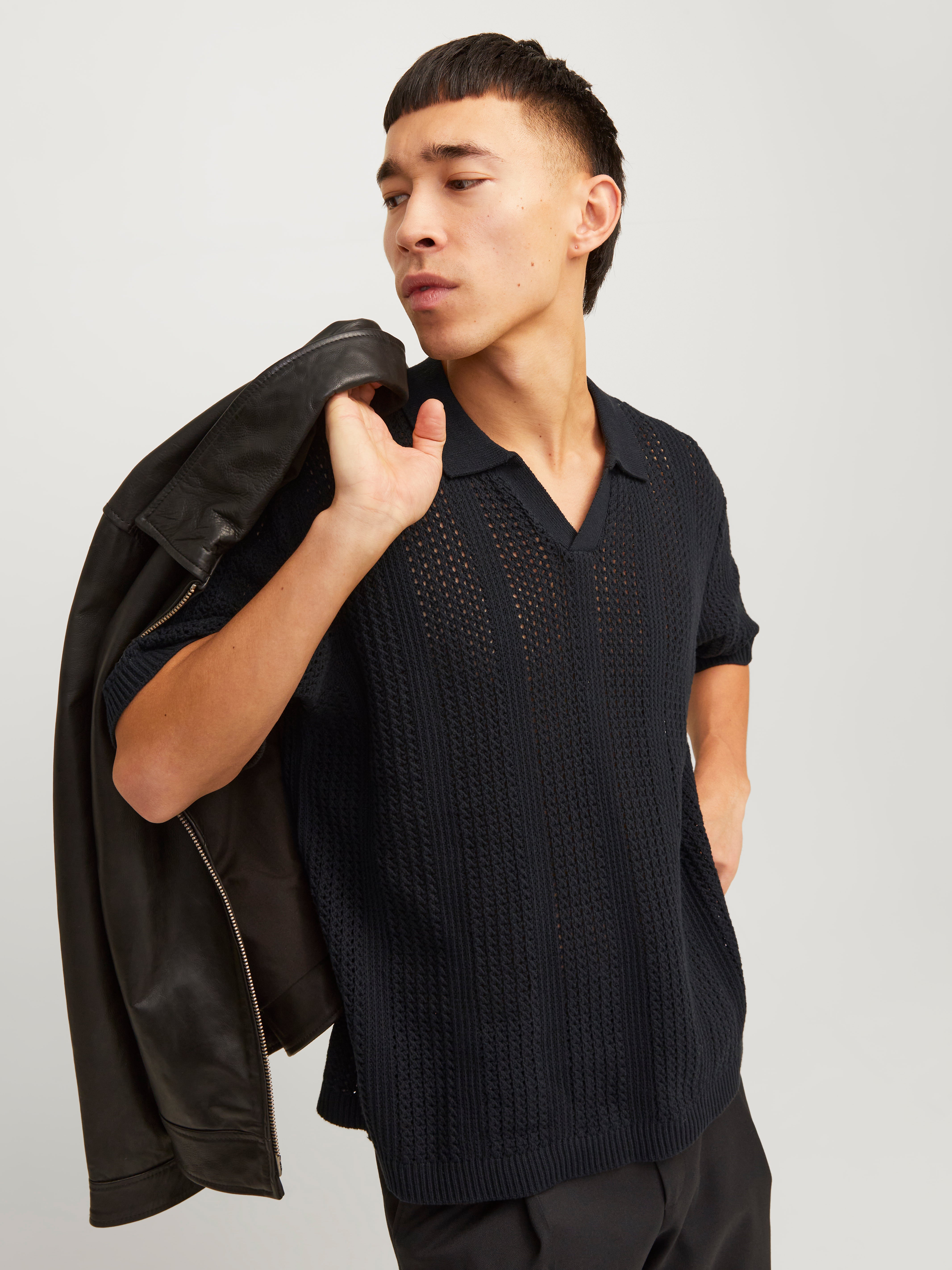 Regular Fit Split neck Sweater | Jack & Jones