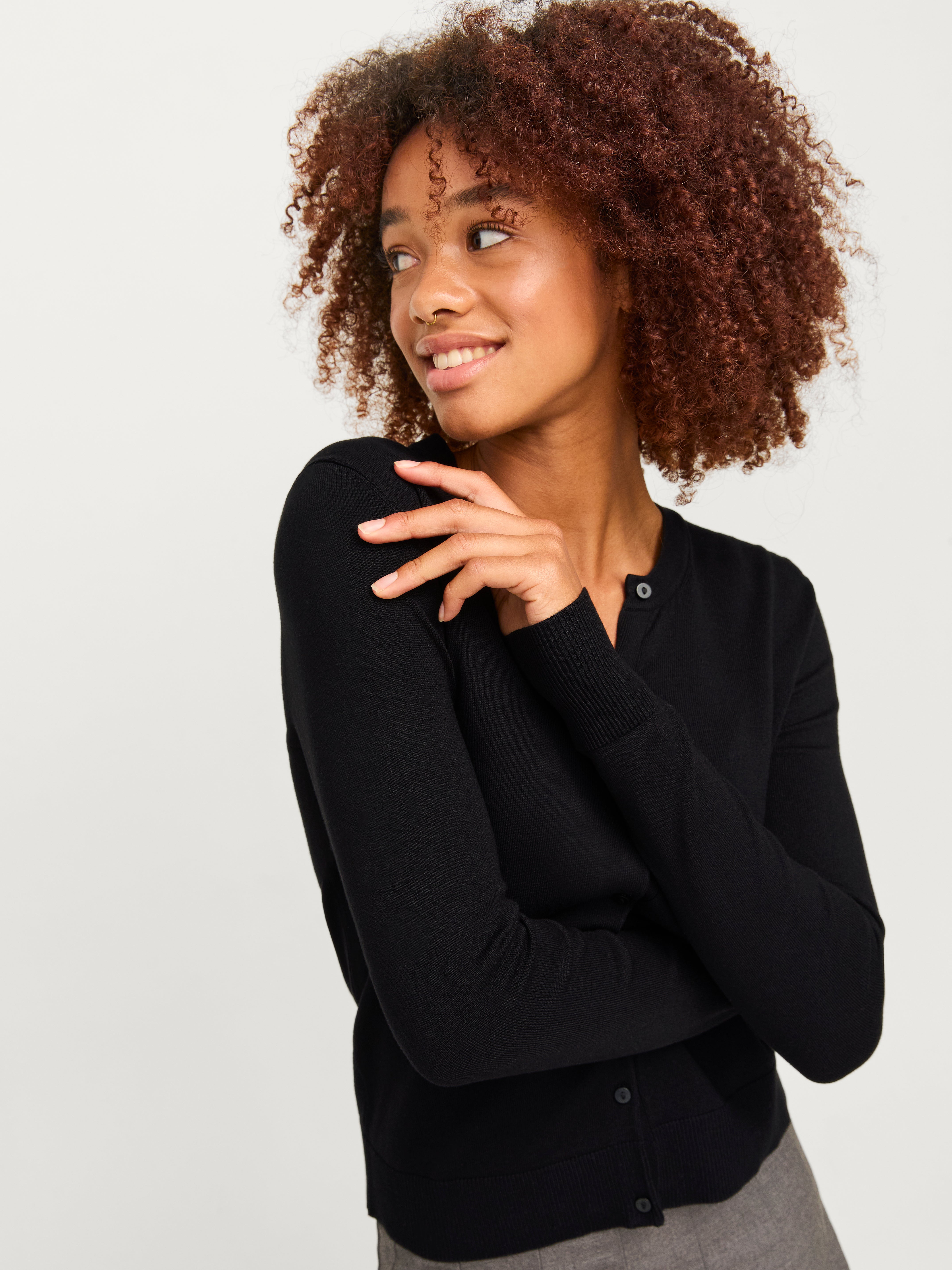 Slim Fit Round neck Knitted Cardigan | Jack & Jones