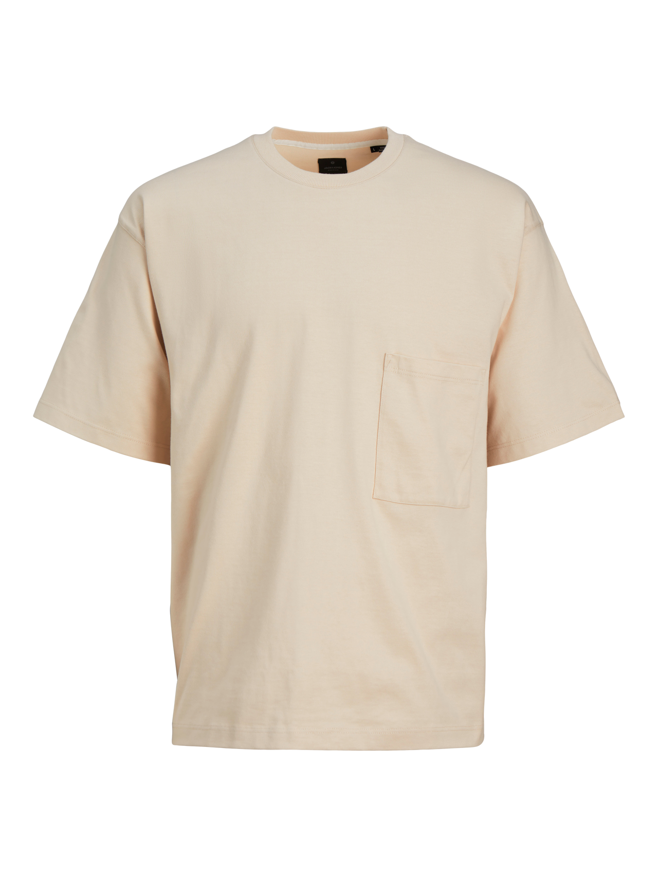 Jack & Jones T-shirt Col rond Coupe ample -Summer Sand - 12255534