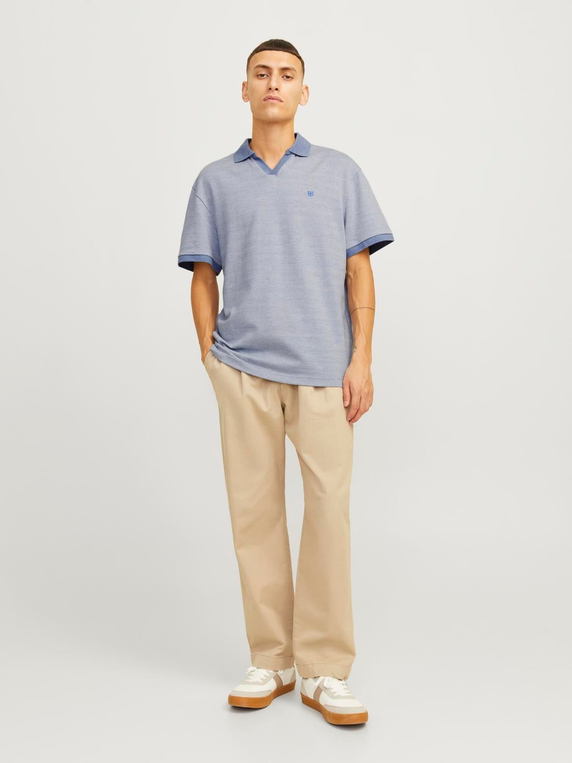 Relaxed Fit Split neck Polo | Jack & Jones