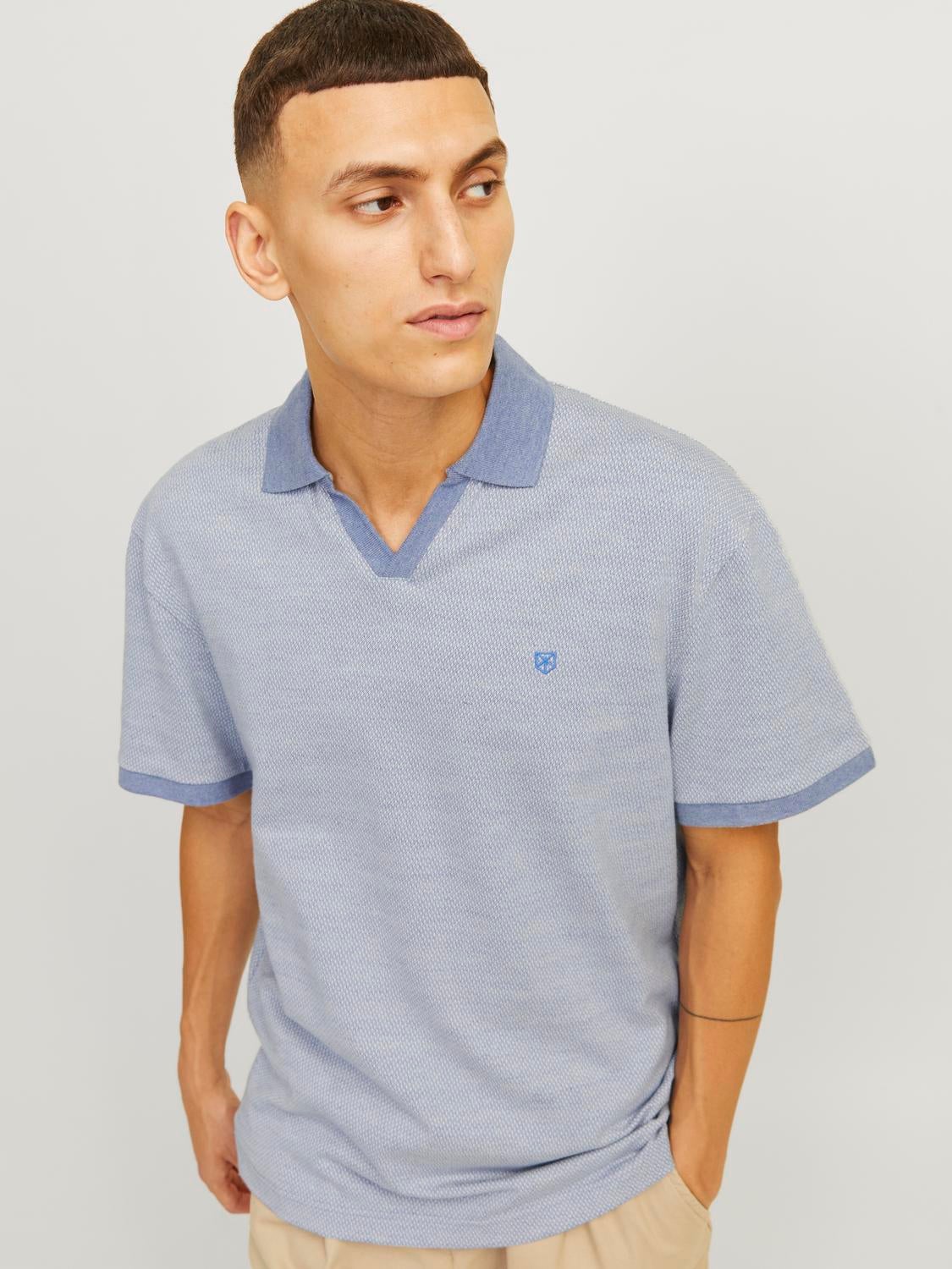 Relaxed Fit Split neck Polo | Jack & Jones