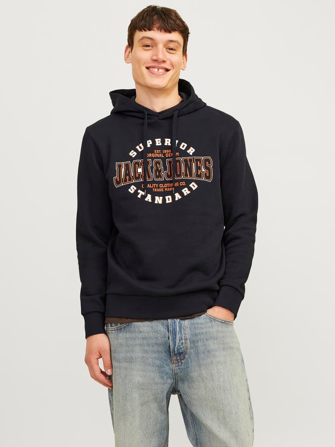 Chandail ouaté à capuchon Coupe régulière | Jack & Jones
