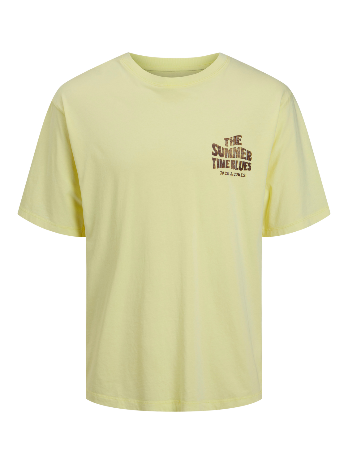 Jack & Jones American Fit Crew neck T-Shirt -Pale Lime Yellow - 12255622