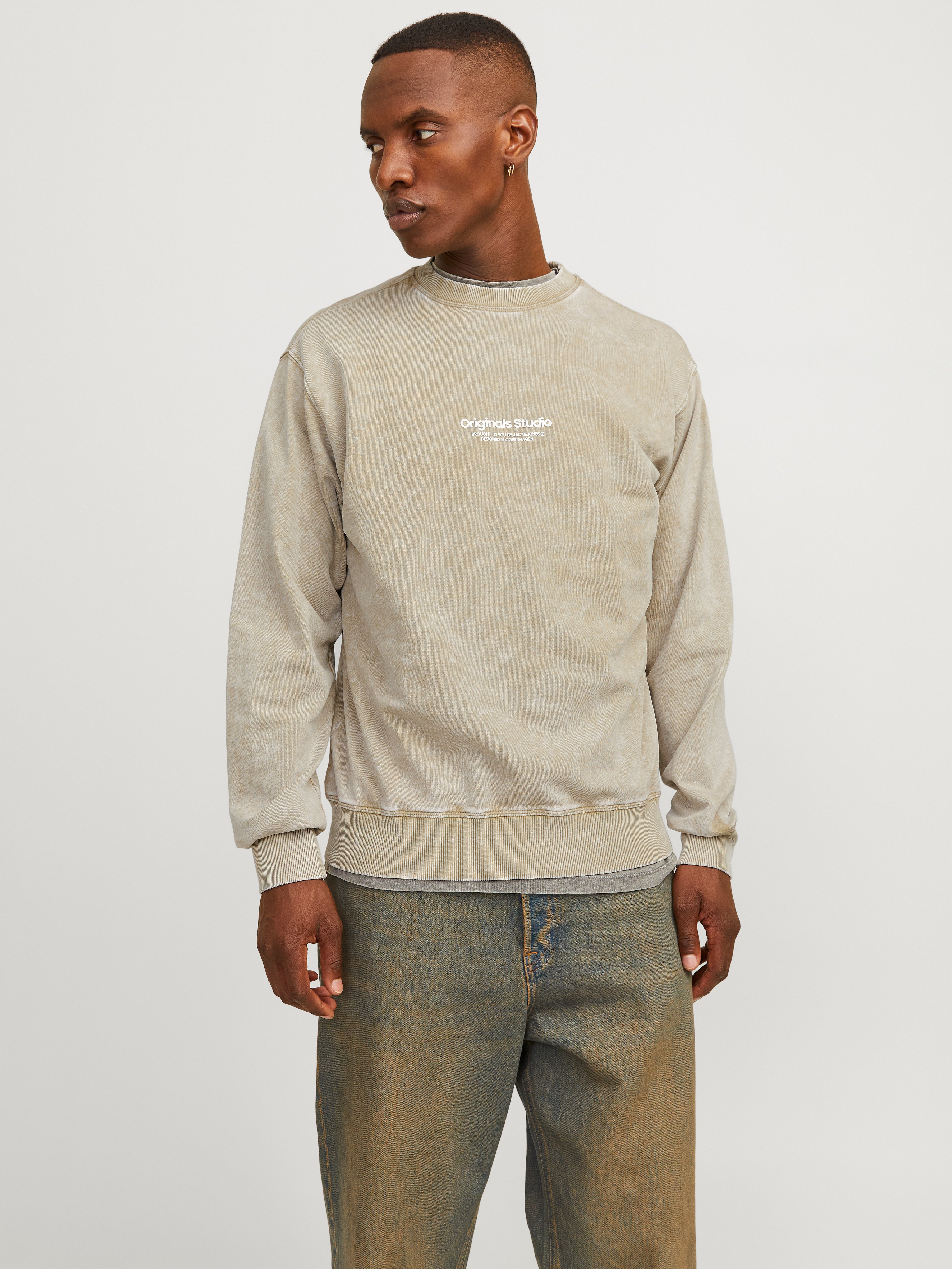 Beige crewneck hotsell