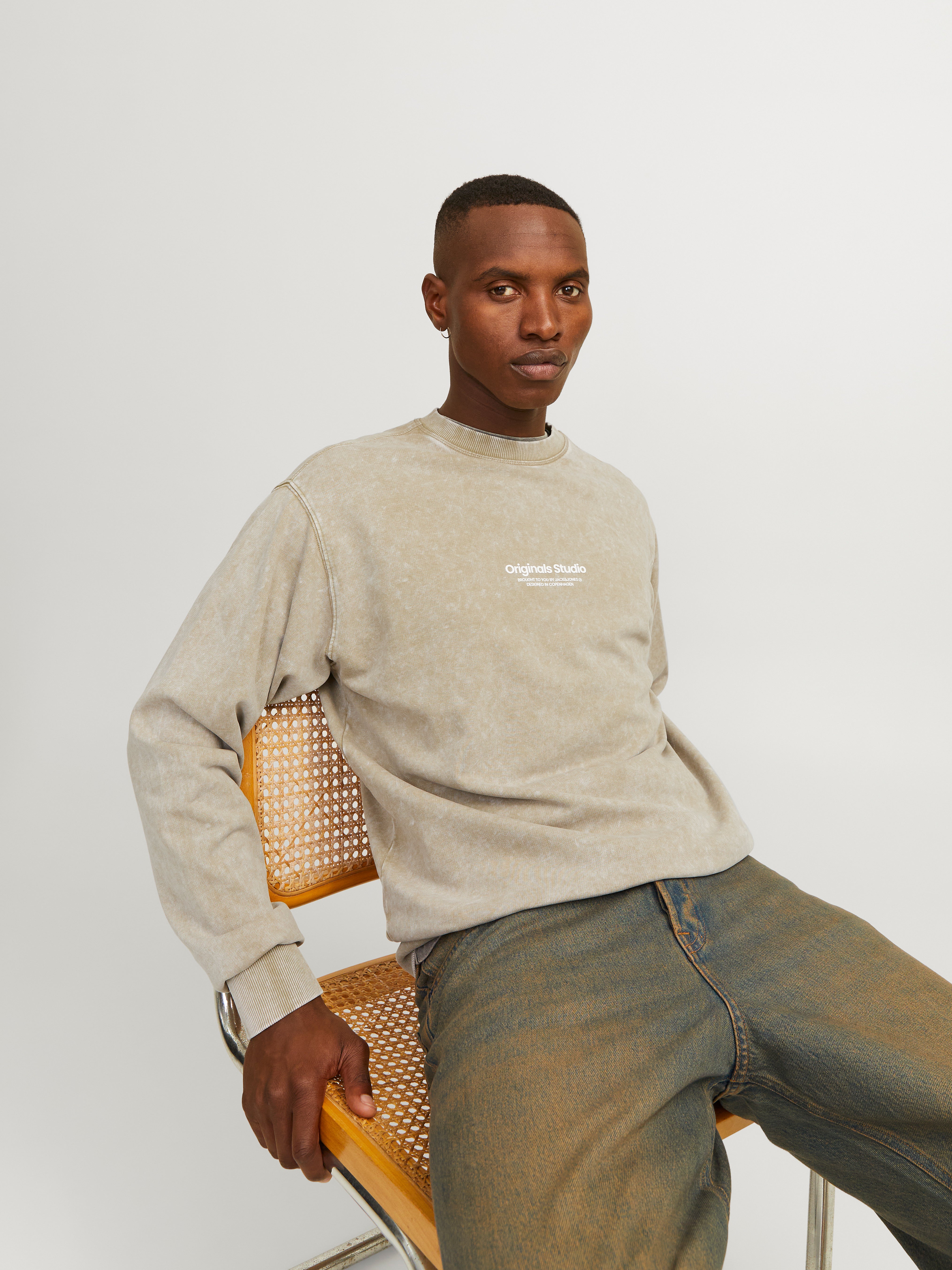 Wide Fit Crew neck Sweatshirt | Jack & Jones