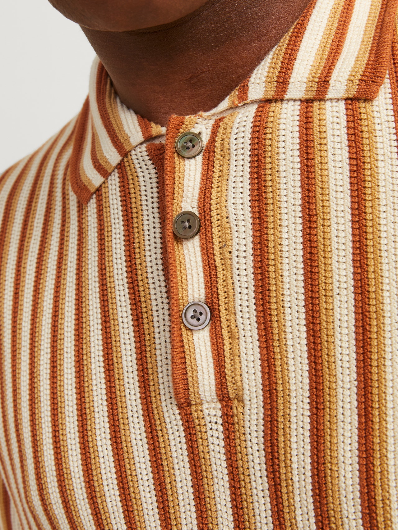 Jack & Jones Regular Fit Flat collar Sweater -Sunburn - 12255741
