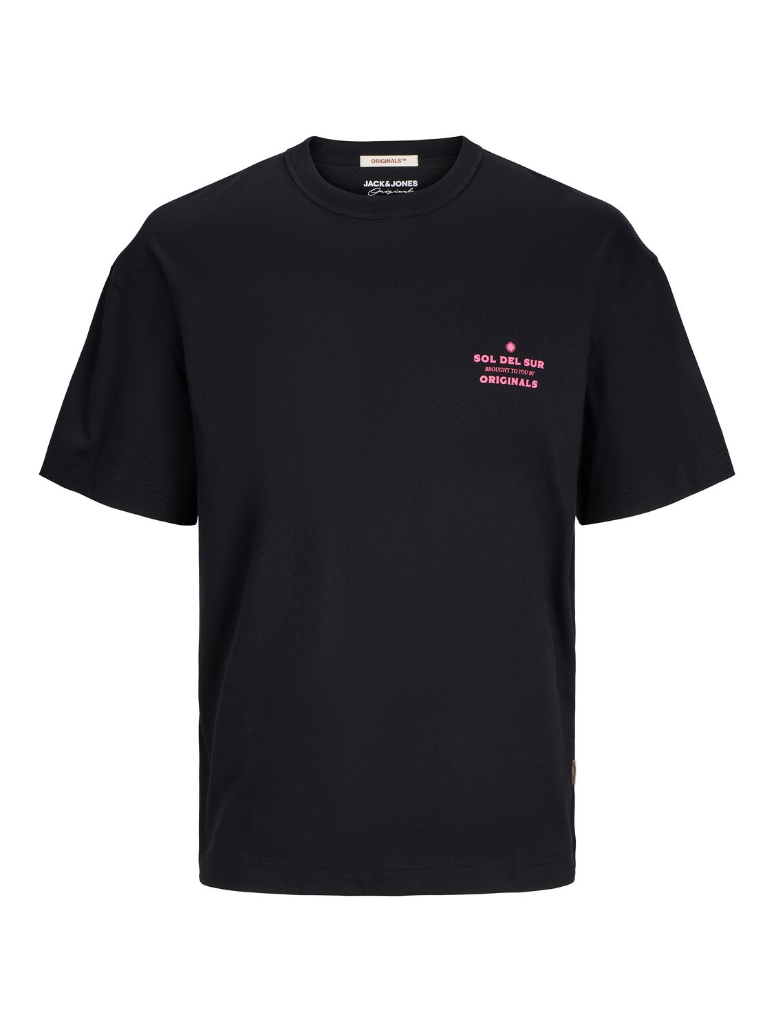 Jack & Jones T-shirt Col rond Coupe ample -Black - 12256258