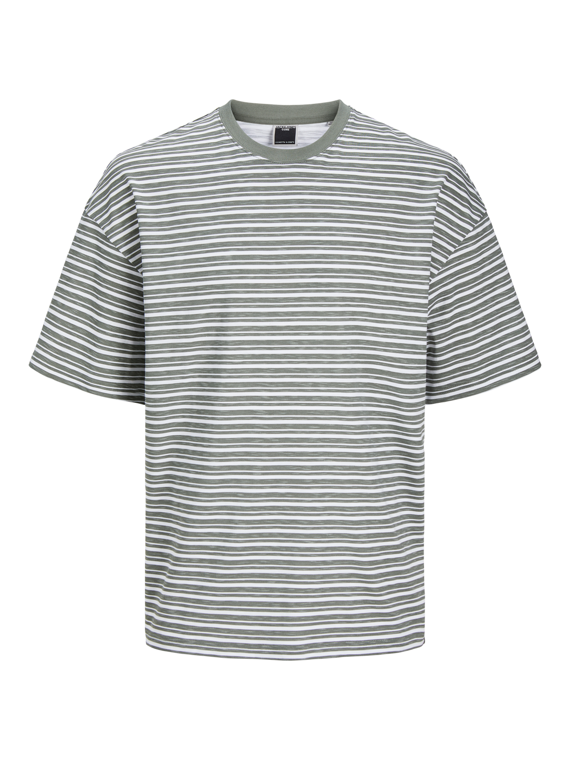 Jack & Jones T-shirt Col rond Coupe ample -White - 12256262