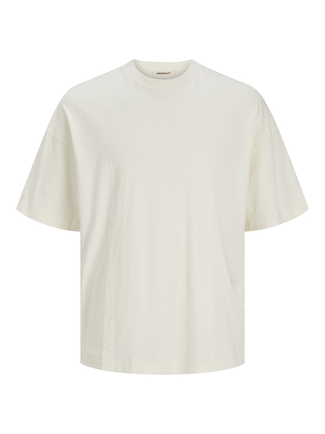Jack & Jones T-shirt Col rond Coupe ample -Buttercream - 12256330