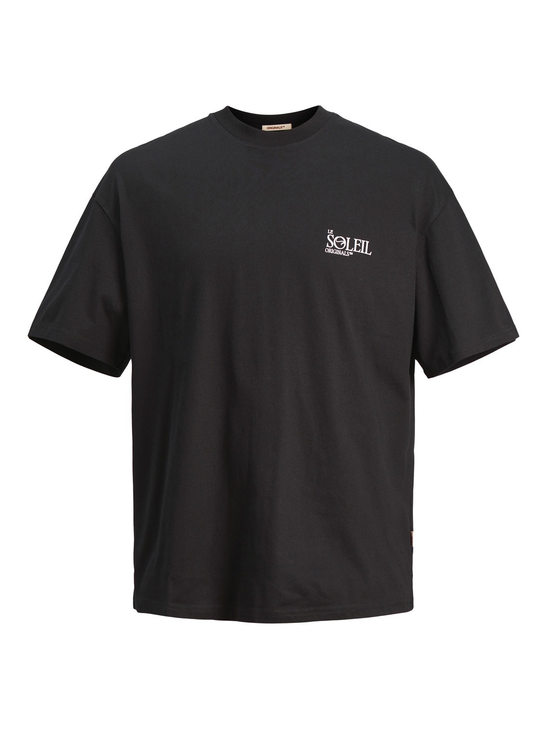 Jack & Jones Wide Fit Crew neck T-Shirt -Black - 12256385