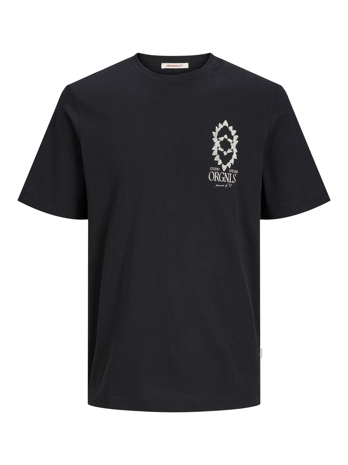 Jack & Jones Wide Fit Crew neck T-Shirt -Black - 12256406
