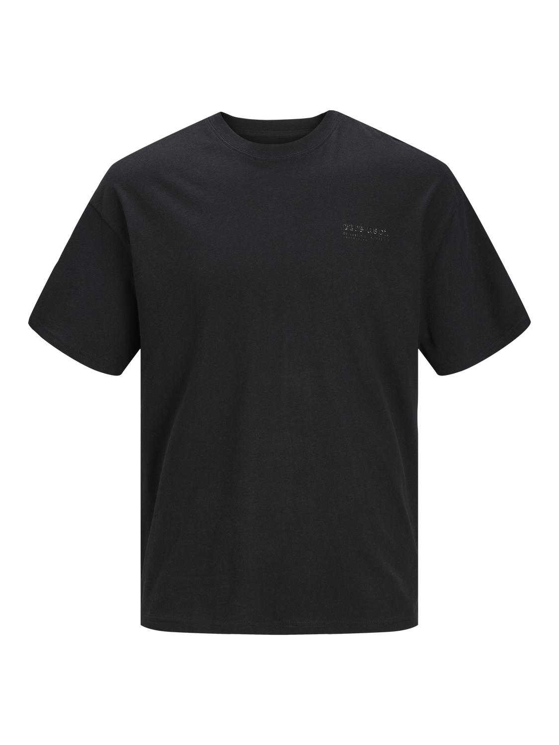 Jack & Jones Wide Fit Round Neck T-Shirt -Black - 12256500