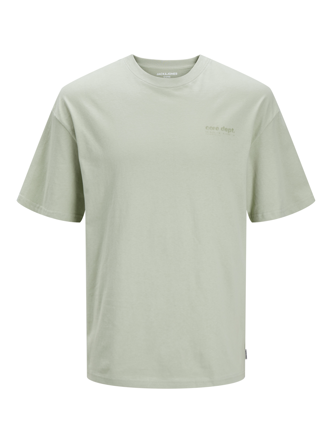 Jack & Jones Wide Fit Round Neck T-Shirt -Desert Sage - 12256500