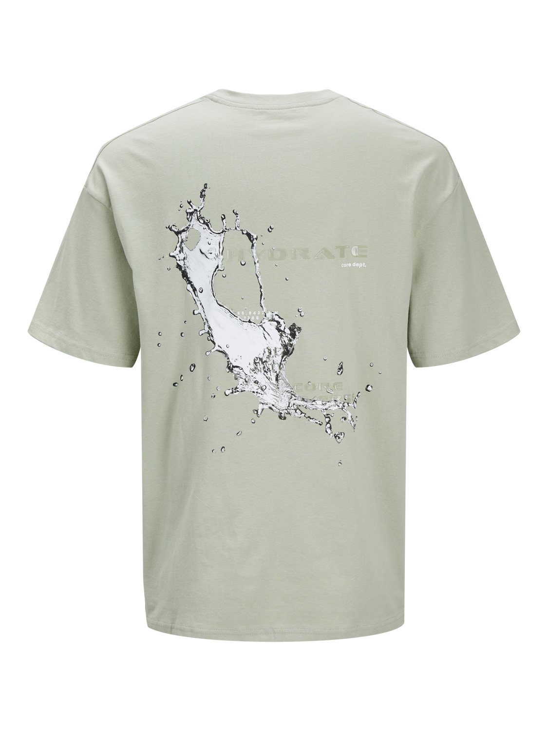 Jack & Jones Wide Fit Round Neck T-Shirt -Desert Sage - 12256500