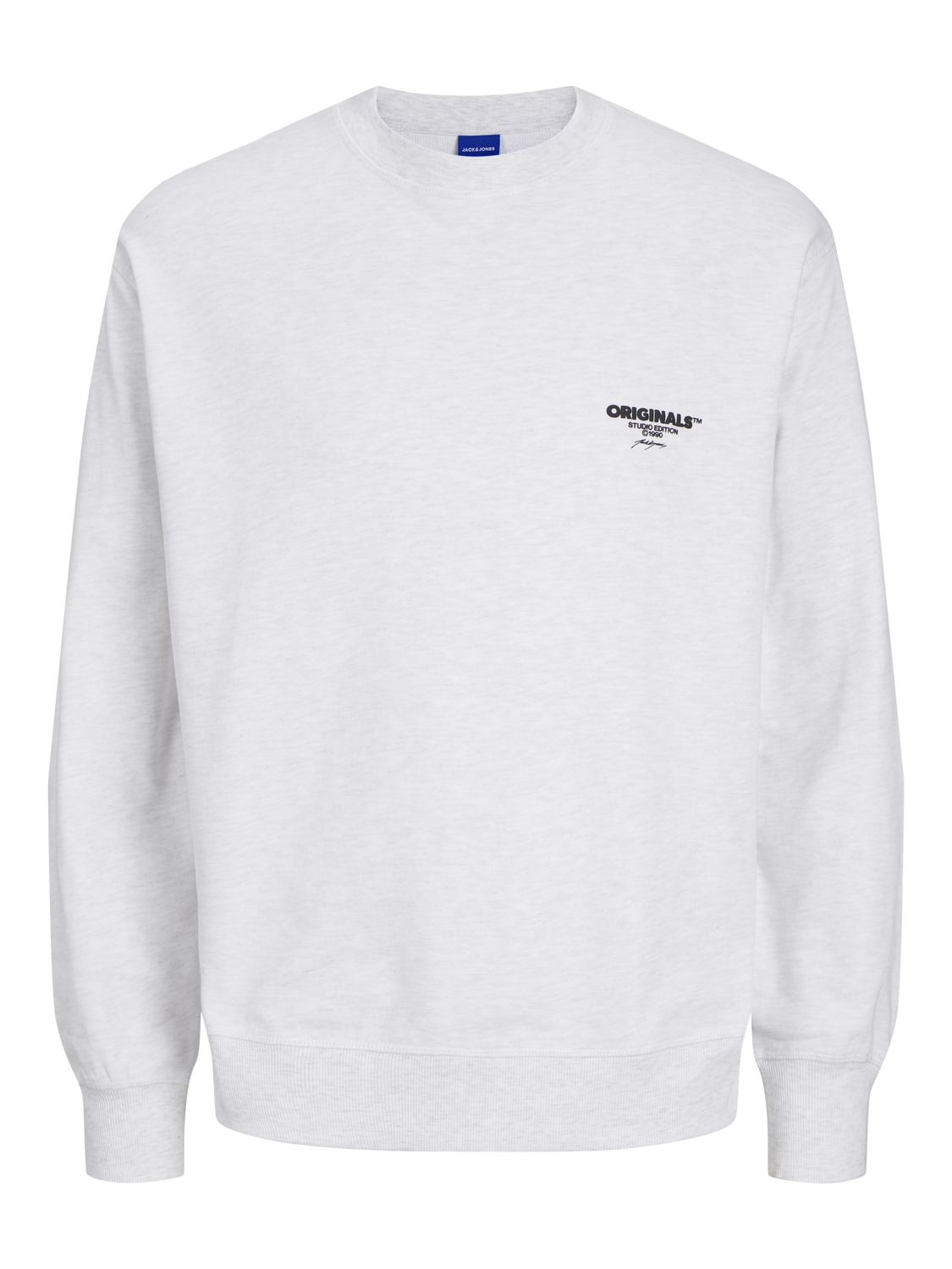 Jack & Jones Wide Fit Crew neck Sweatshirts -Bright White - 12256677