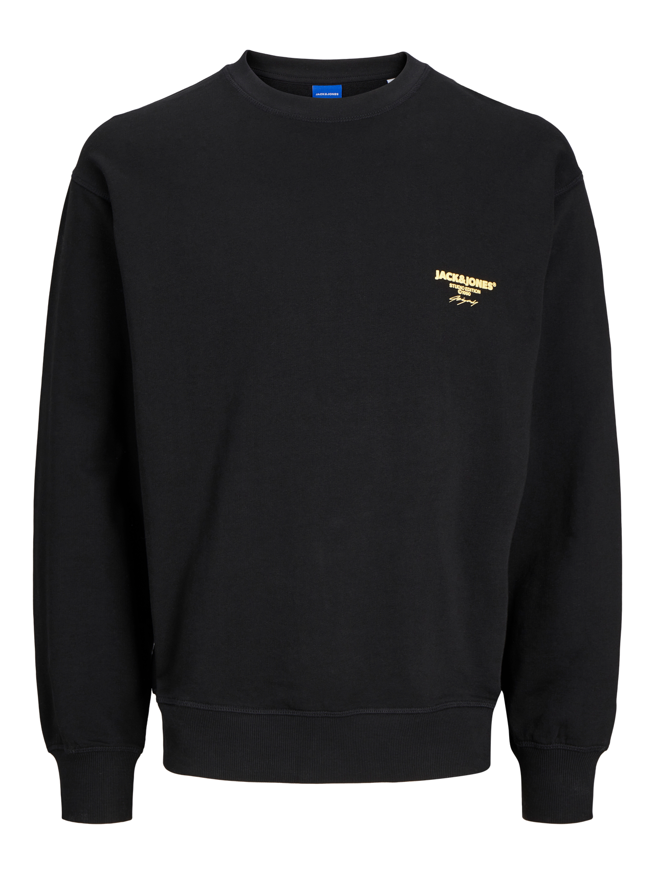 Jack & Jones Wide Fit Crew neck Sweatshirts -Black - 12256677