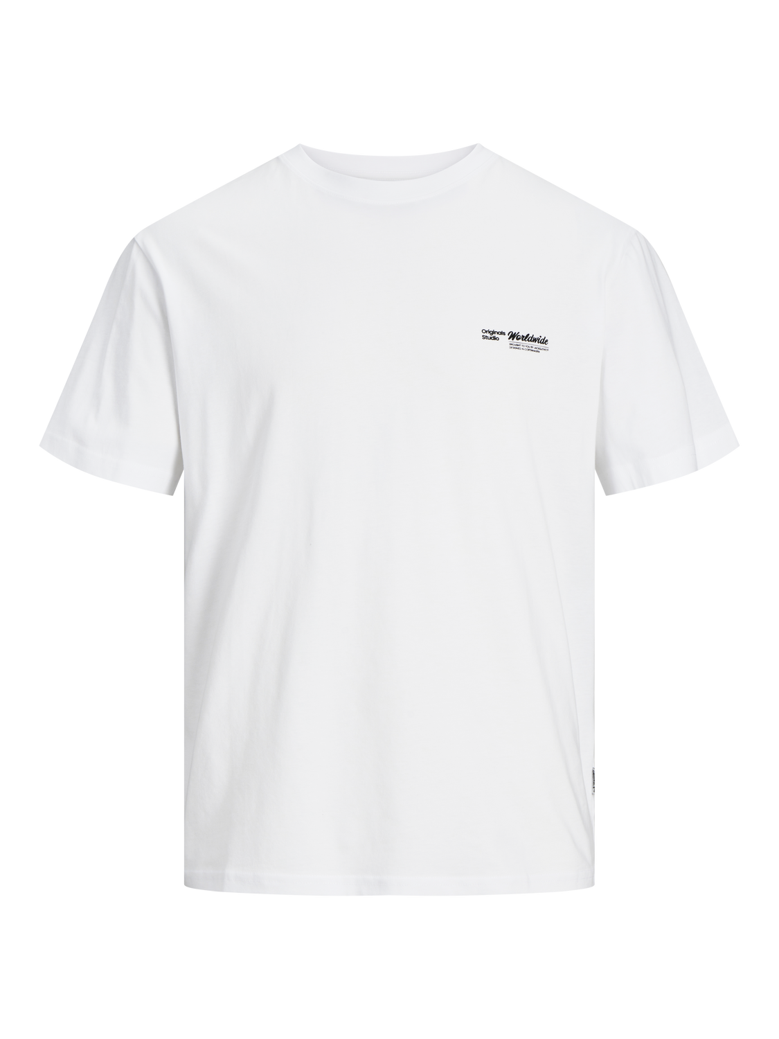 Jack & Jones Relaxed Fit Crew neck T-Shirt -Bright White - 12256712