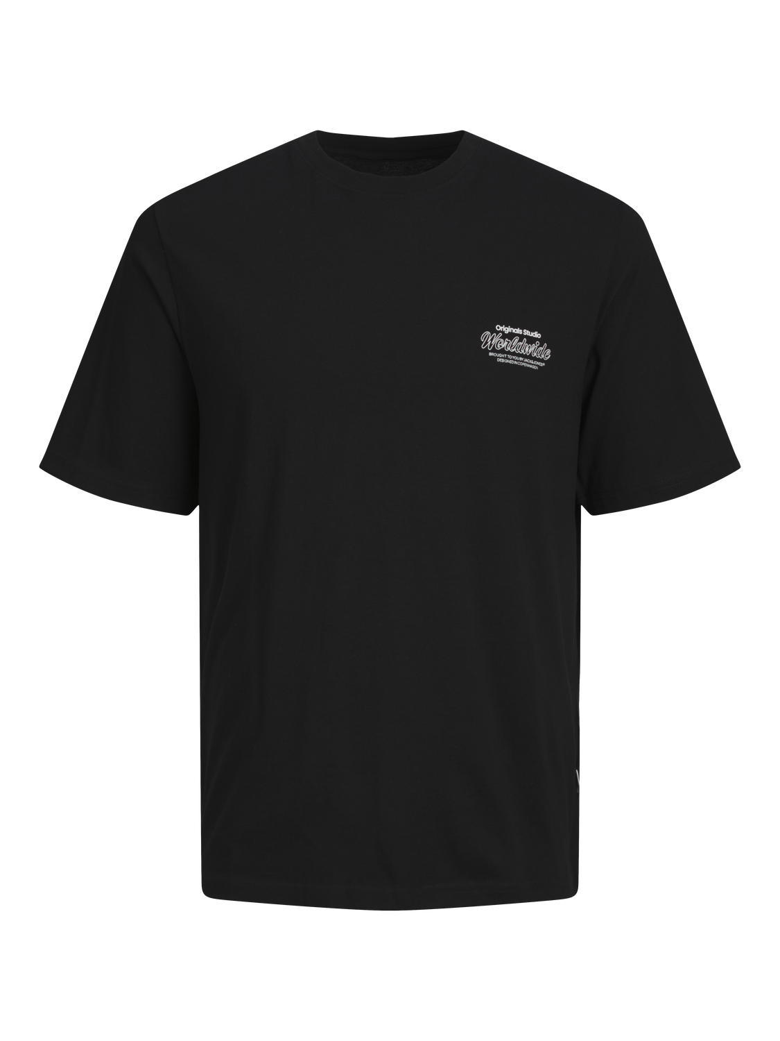 Jack & Jones T-shirt Col rond Coupe ample -Black - 12256718