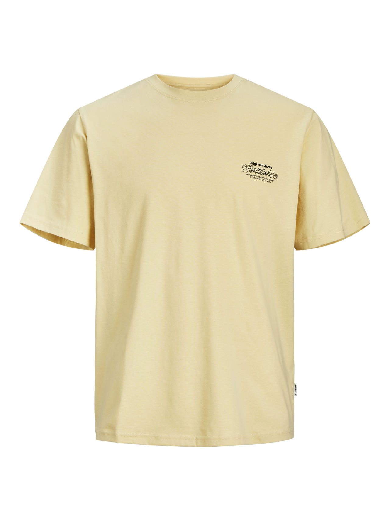 Jack & Jones Oversize Fit Crew neck T-Shirt -Italian Straw - 12256718