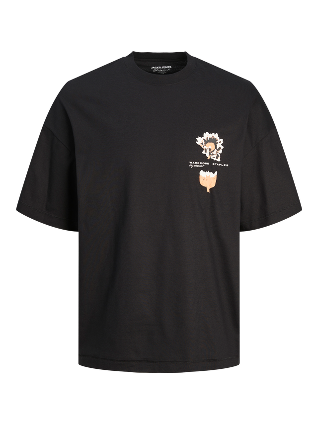 Jack & Jones T-shirt Col rond Coupe ample - 12256720