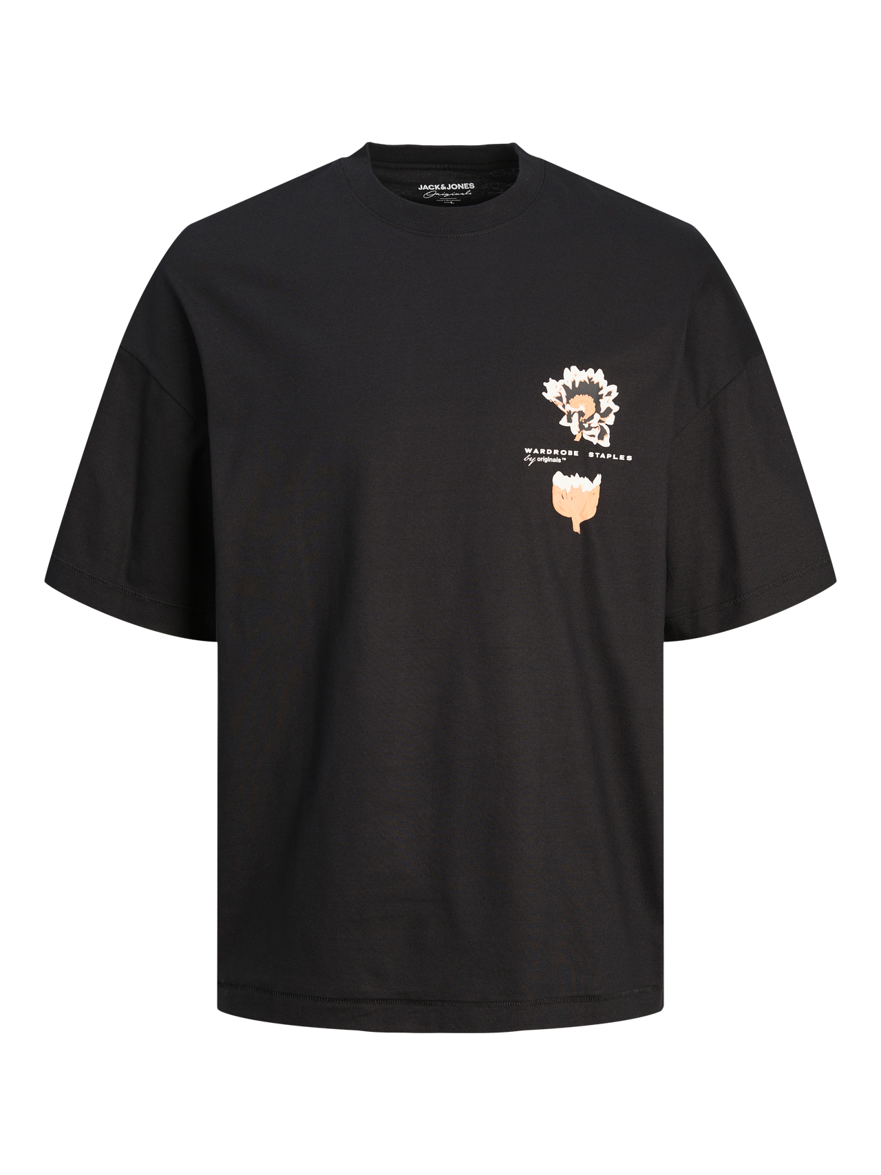 Jack & Jones Oversize Fit Crew neck T-Shirt -Black - 12256720