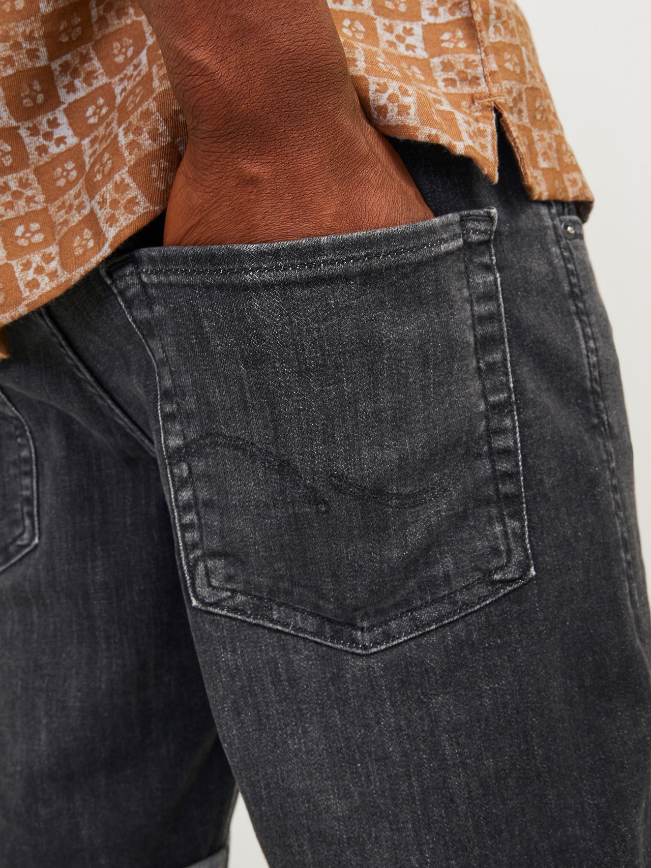 Jack & Jones Regular Fit Shorts -Grey Denim - 12256766