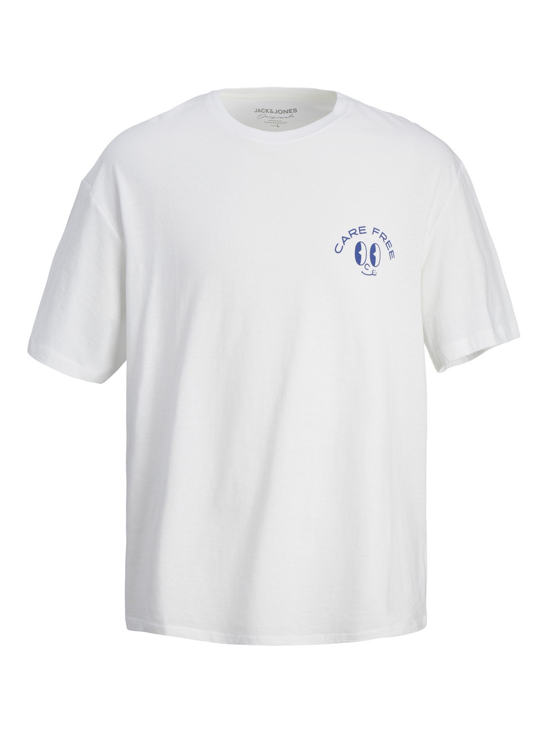 Jack & Jones Wide Fit Crew neck T-Shirt -Bright White - 12256926